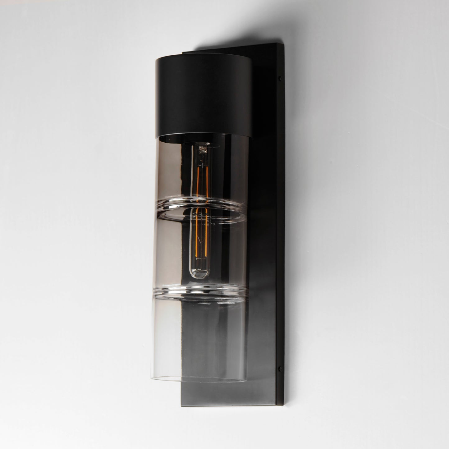 Smokestack Large LED Outdoor Wall Sconce Black by ET2