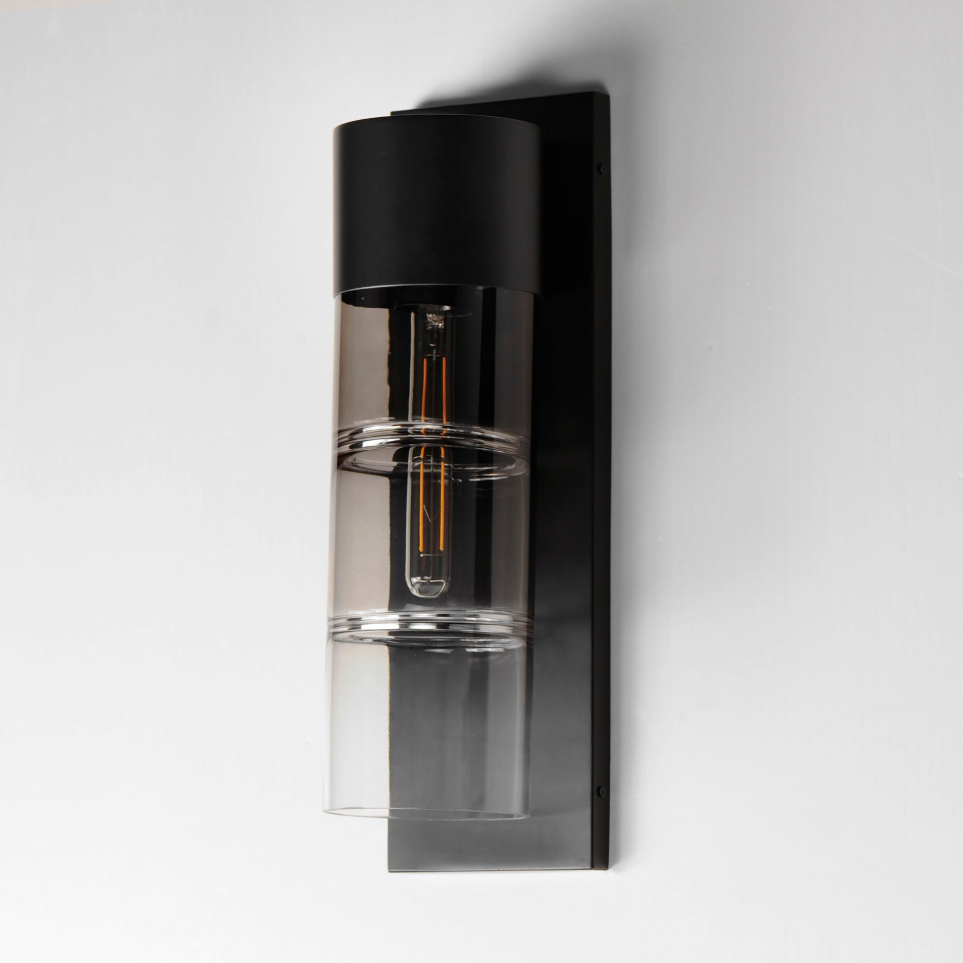 Smokestack Large LED Outdoor Wall Sconce Black by ET2