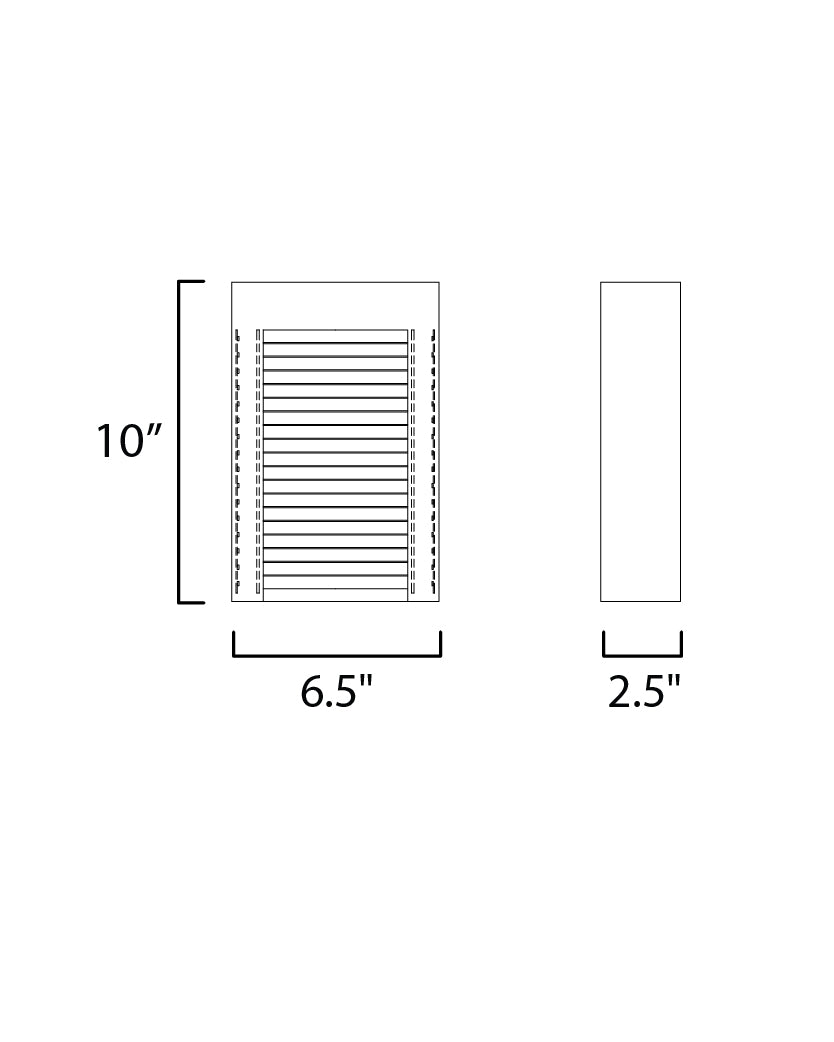 Alcove Small LED Outdoor Wall Sconce Black/Gold by ET2