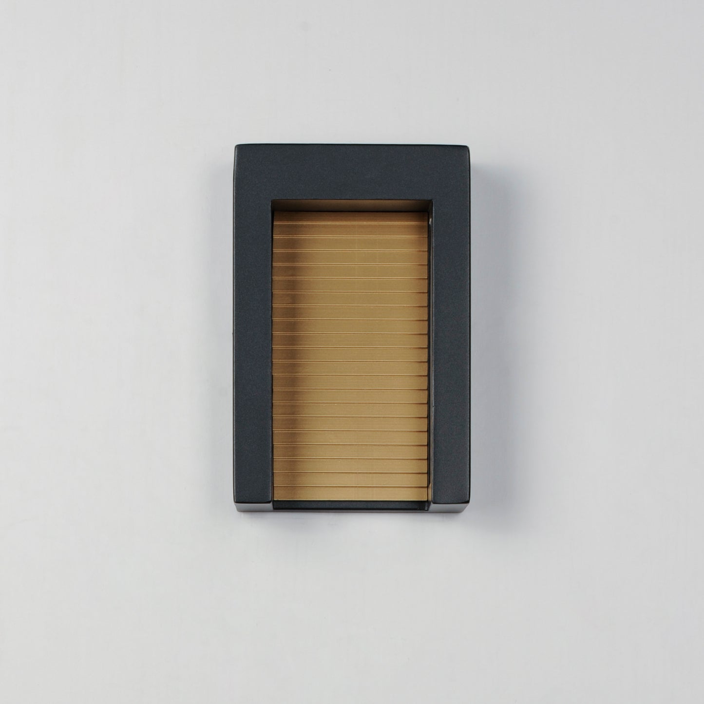 Alcove Small LED Outdoor Wall Sconce Black/Gold by ET2
