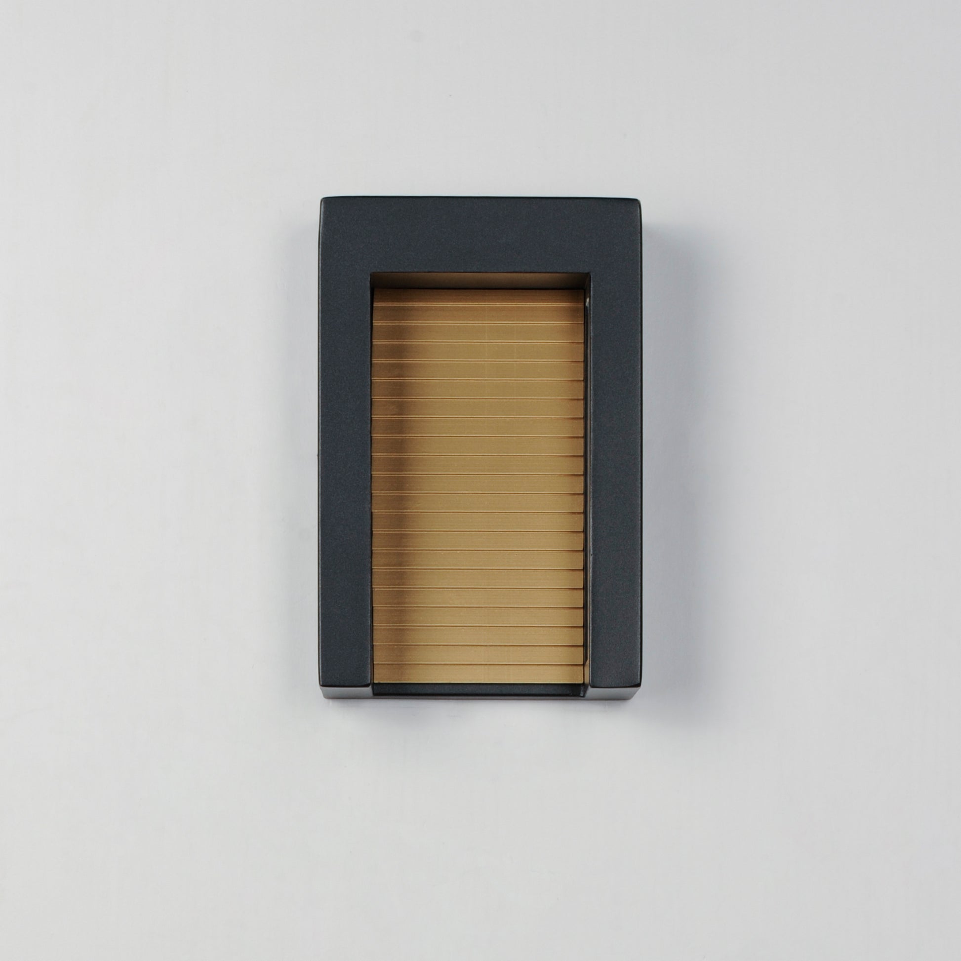 Alcove Small LED Outdoor Wall Sconce Black/Gold by ET2