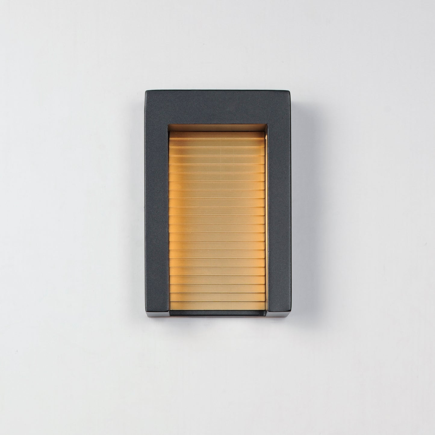 Alcove Small LED Outdoor Wall Sconce Black/Gold by ET2
