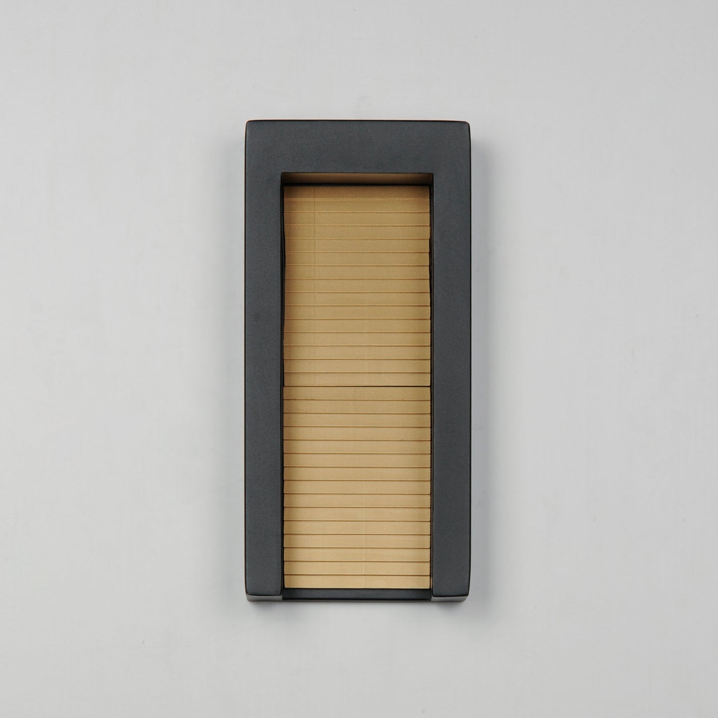 Alcove Medium LED Outdoor Wall Sconce Black/Gold by ET2