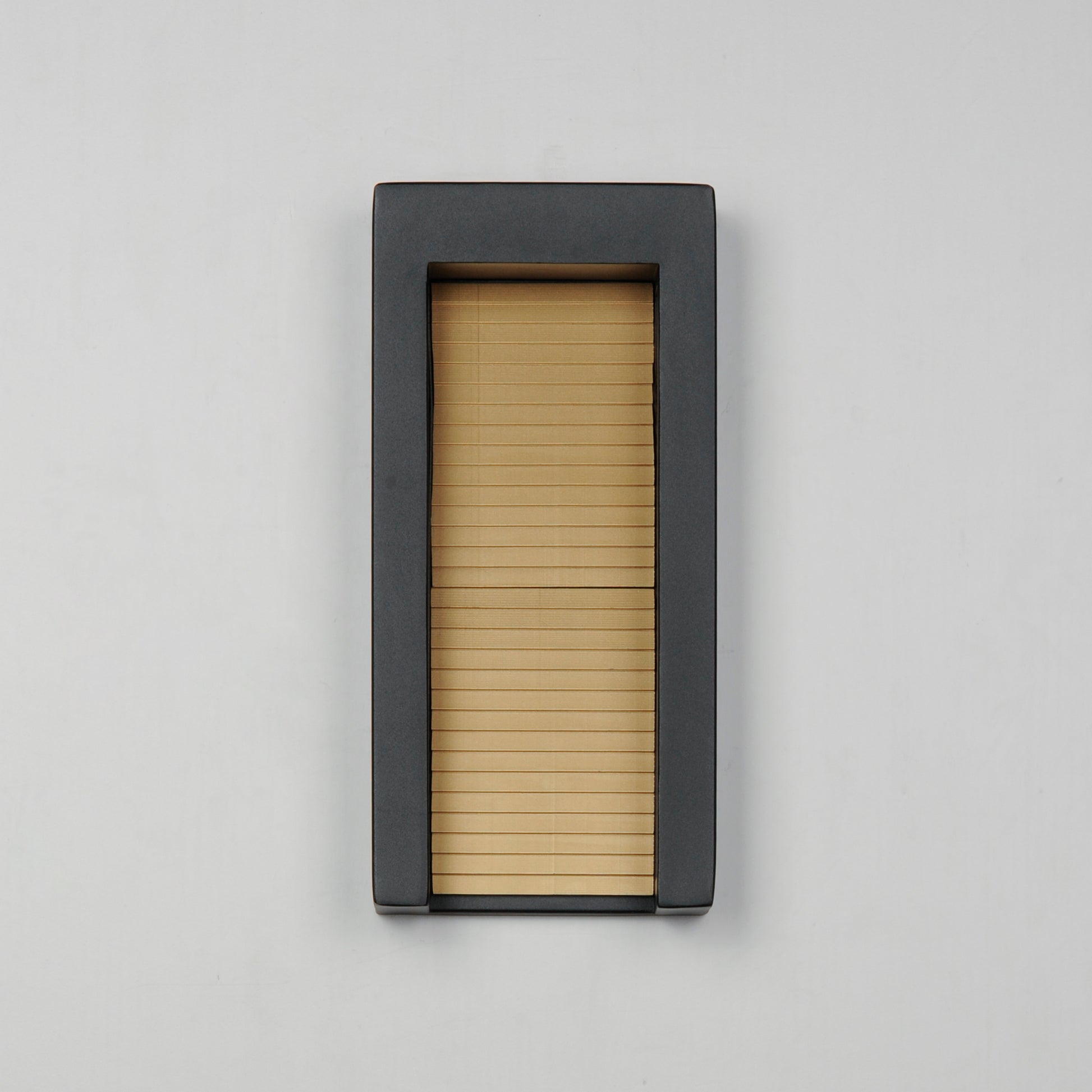 Alcove Medium LED Outdoor Wall Sconce Black/Gold by ET2