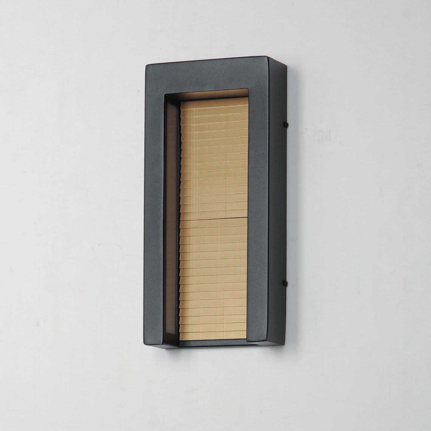 Alcove Medium LED Outdoor Wall Sconce Black/Gold by ET2