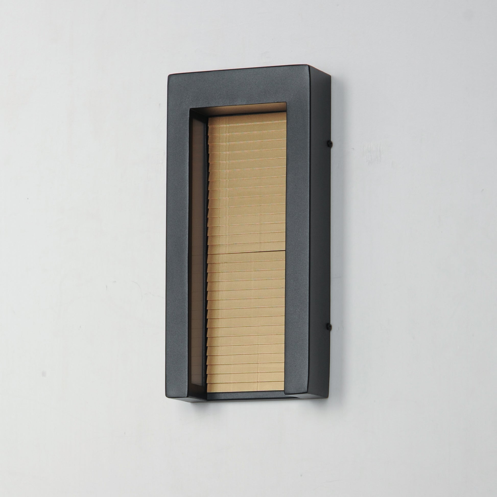 Alcove Medium LED Outdoor Wall Sconce Black/Gold by ET2