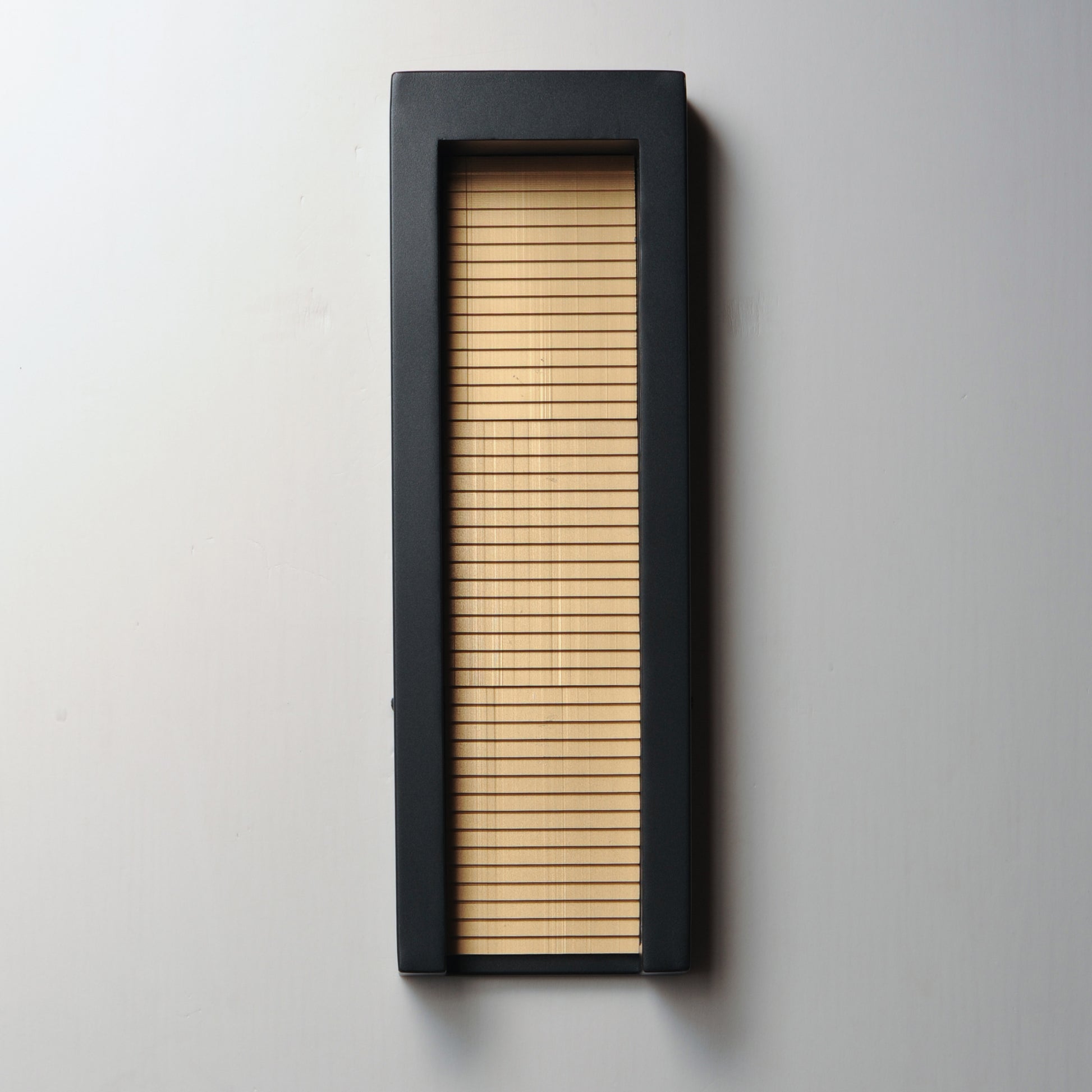 Alcove Large LED Outdoor Wall Sconce Black/Gold by ET2