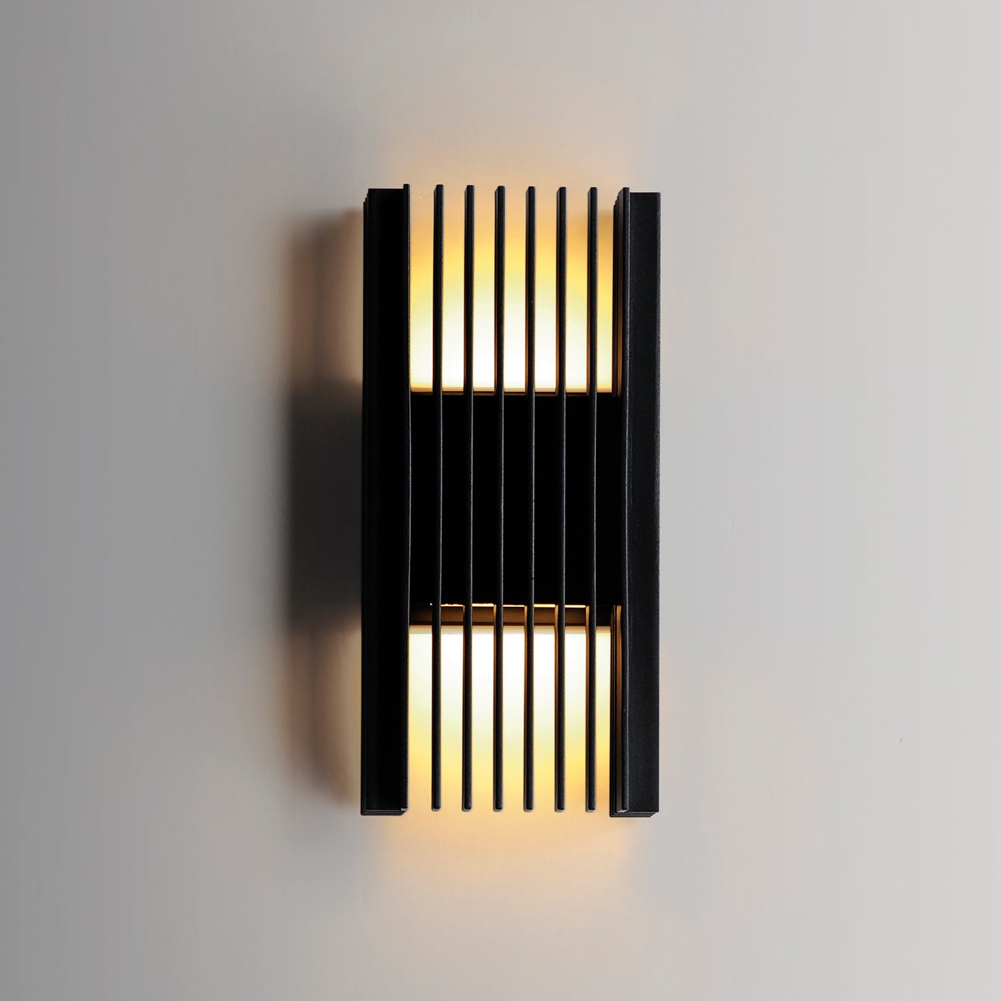 Rampart Medium LED Outdoor Wall Sconce Black by ET2