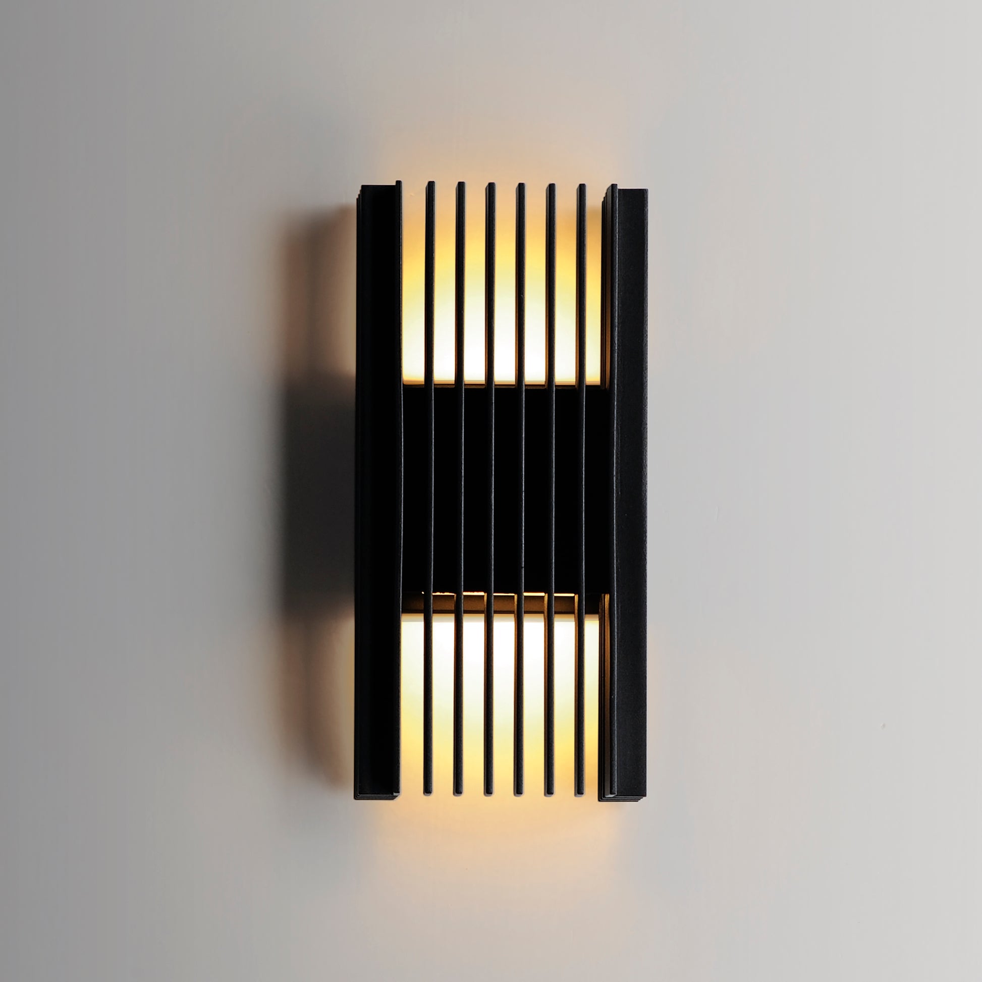 Rampart Medium LED Outdoor Wall Sconce Black by ET2