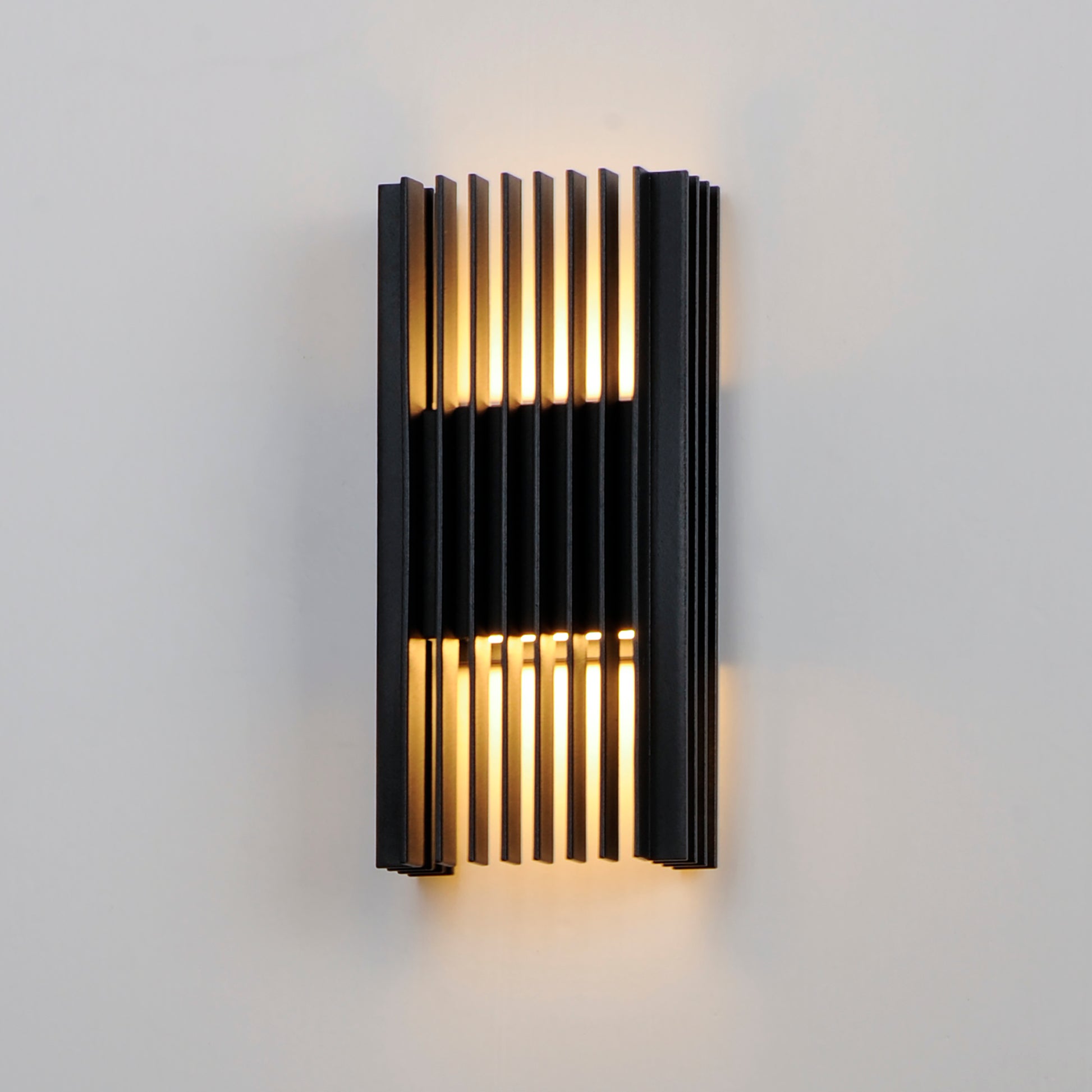 Rampart Medium LED Outdoor Wall Sconce Black by ET2