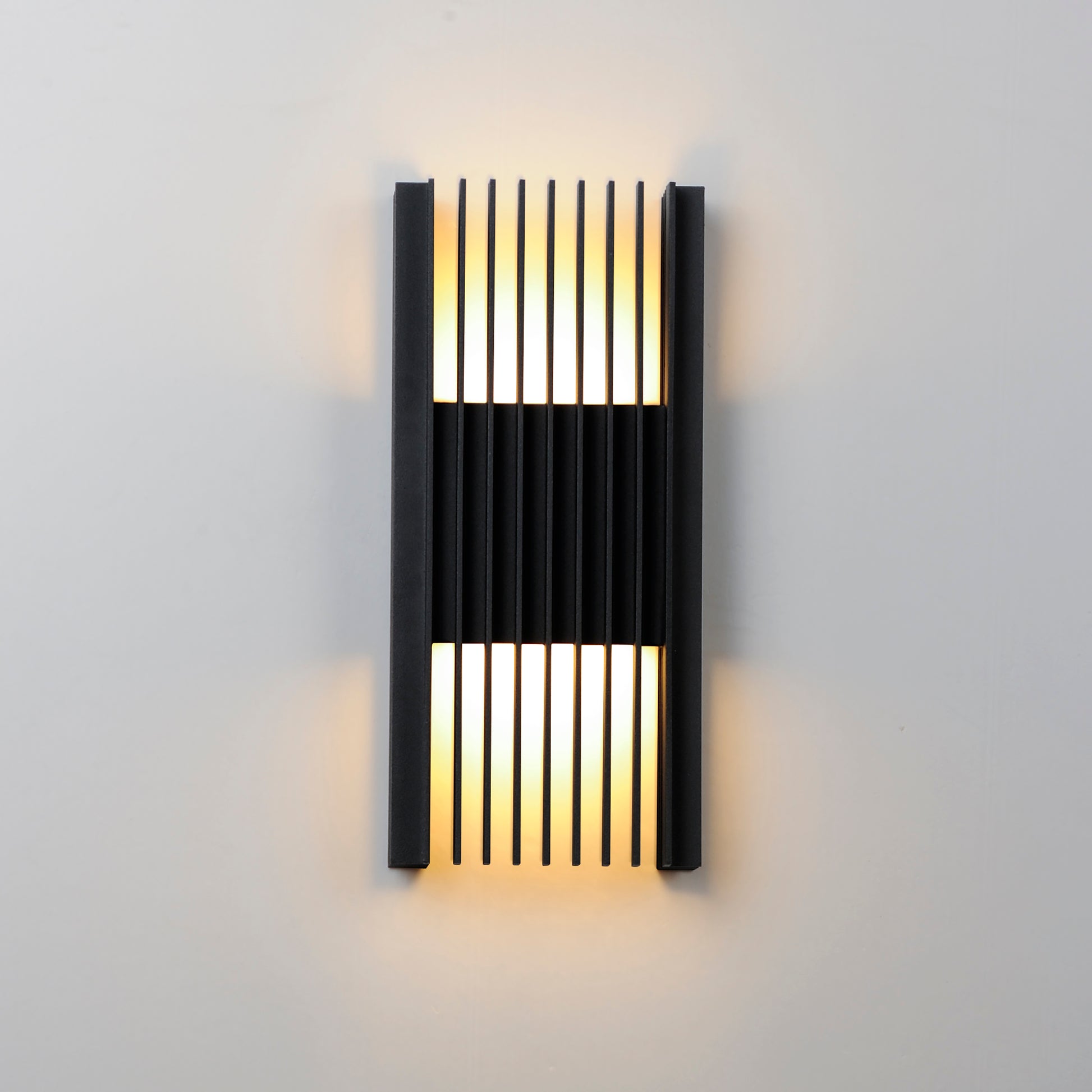 Rampart Large LED Outdoor Wall Sconce Black by ET2