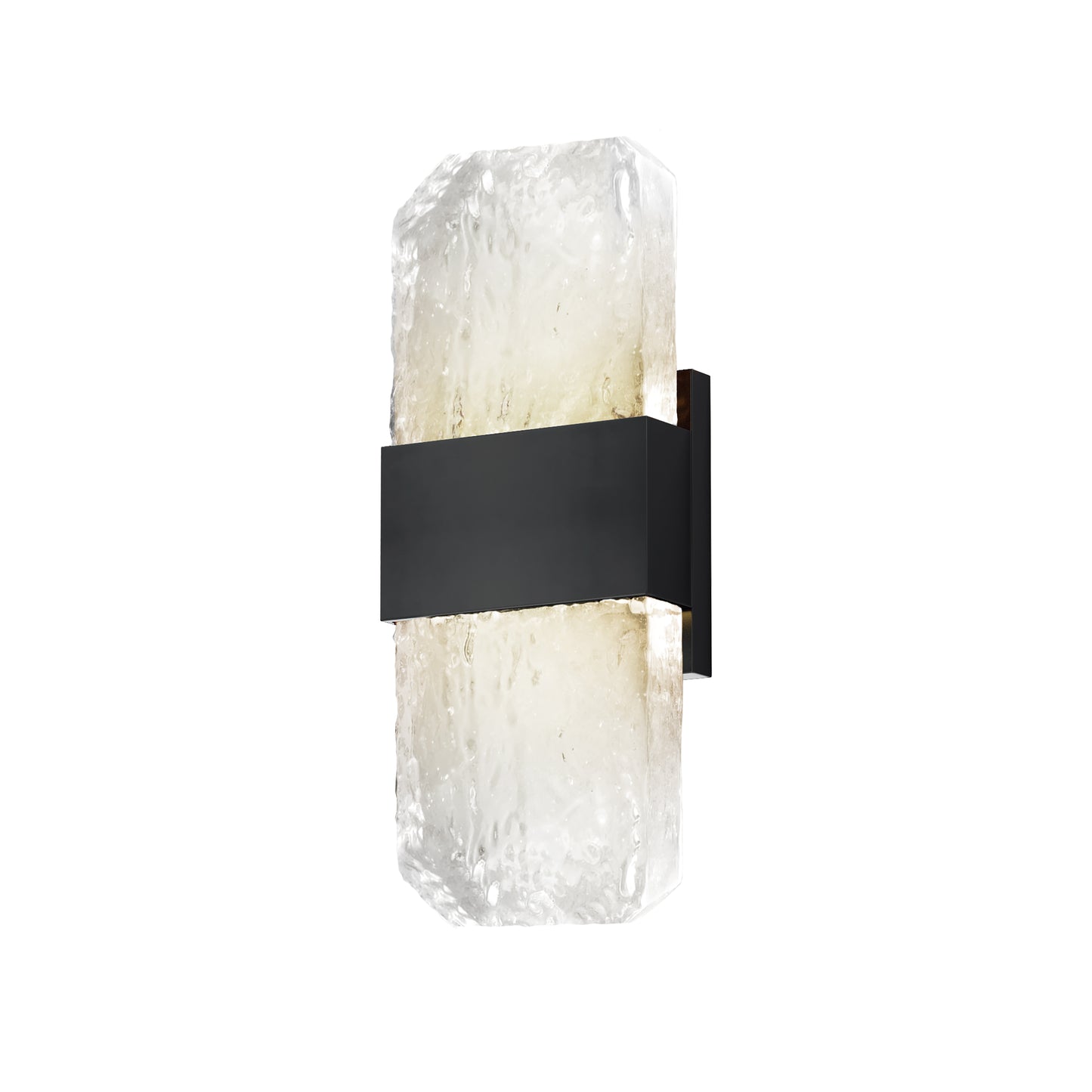 Rune LED Outdoor Wall Sconce Small Black by ET2