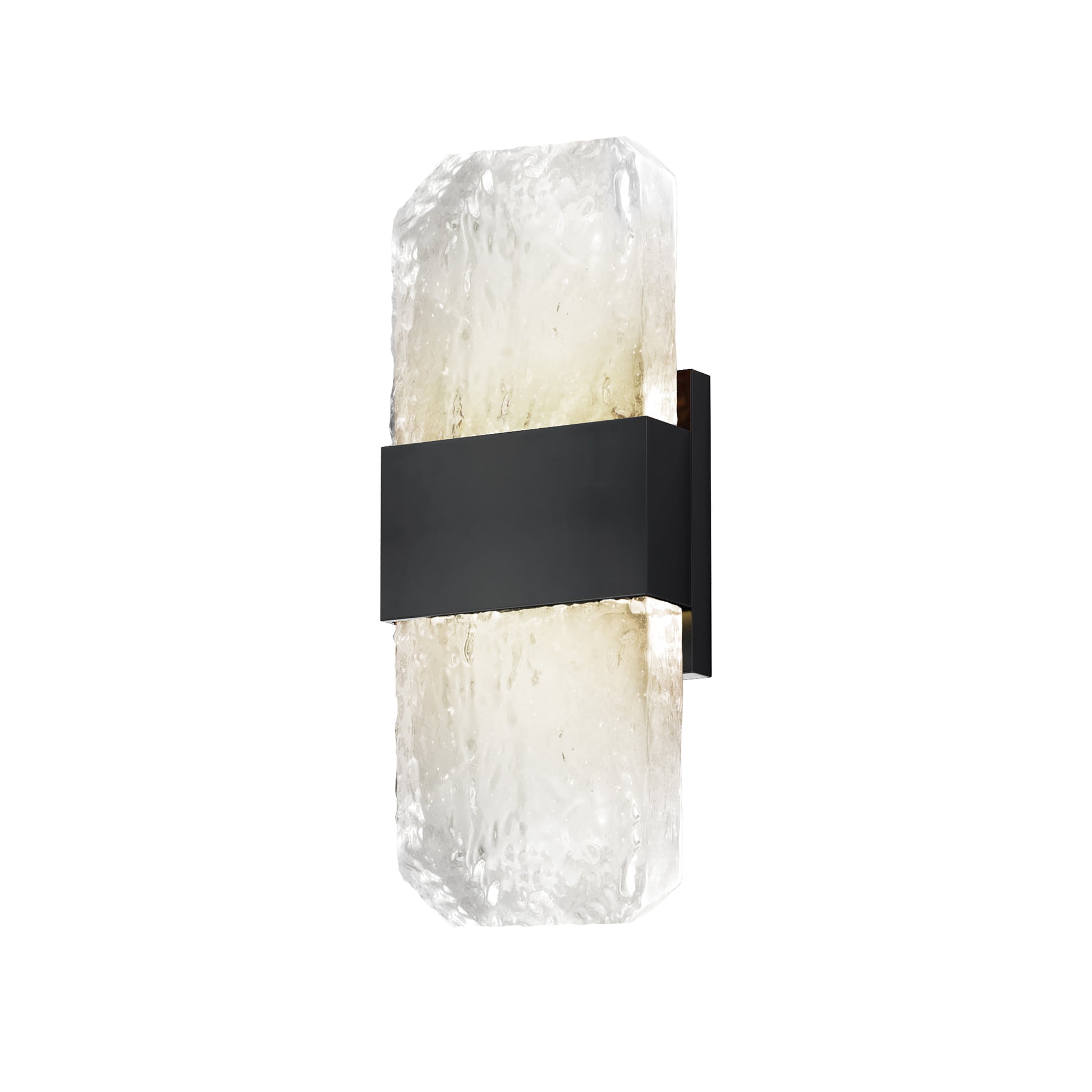 Rune LED Outdoor Wall Sconce Small Black by ET2