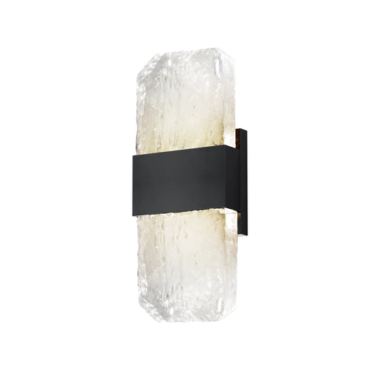Rune LED Outdoor Wall Sconce Small Black by ET2