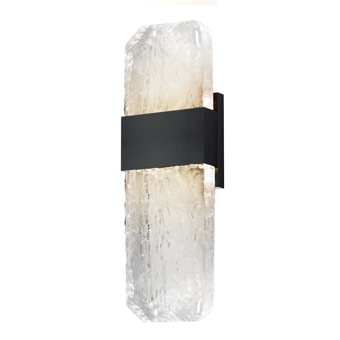 Rune LED Outdoor Wall Sconce Medium Black by ET2