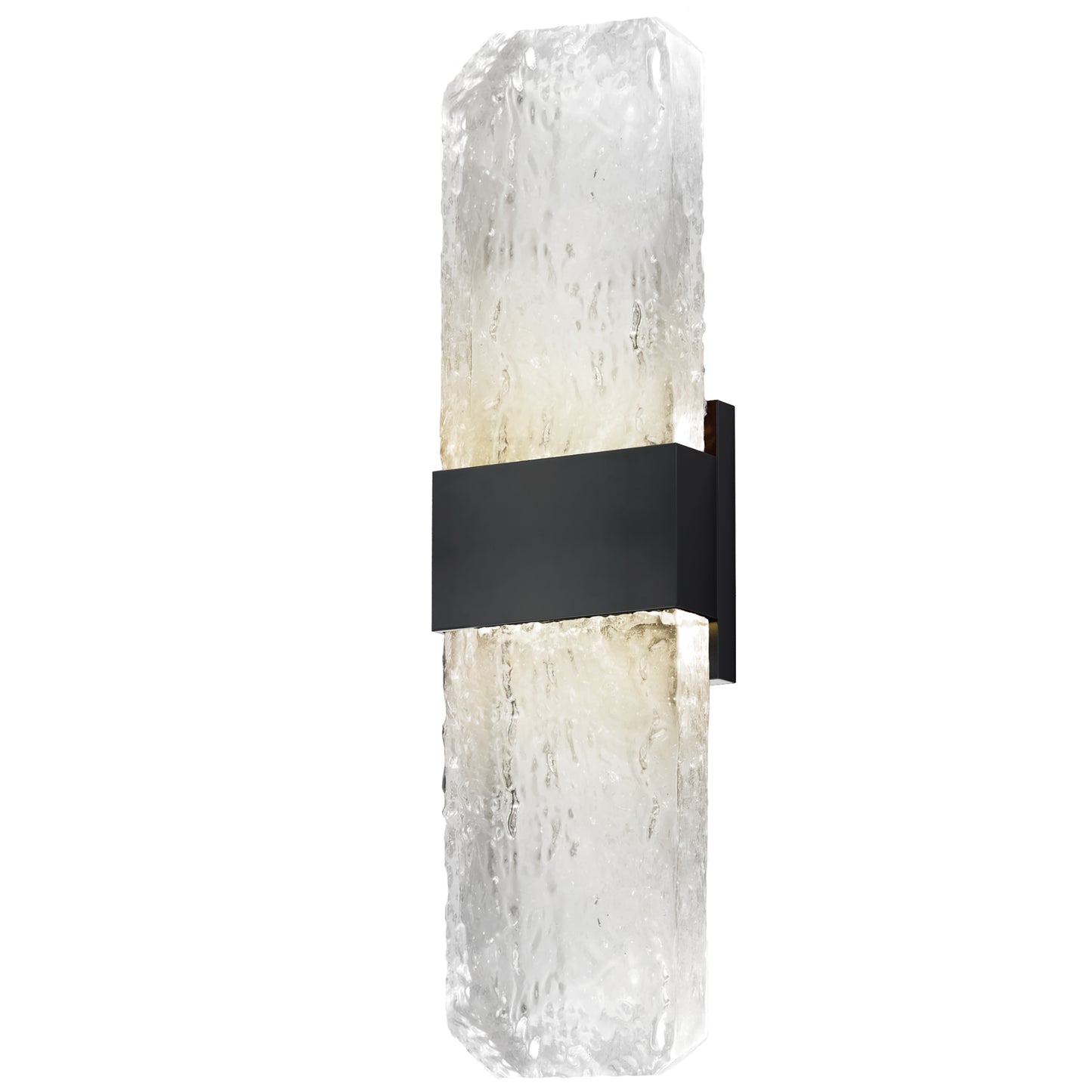 Rune LED Outdoor Wall Sconce Large Black by ET2