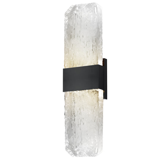 Rune LED Outdoor Wall Sconce Large Black by ET2