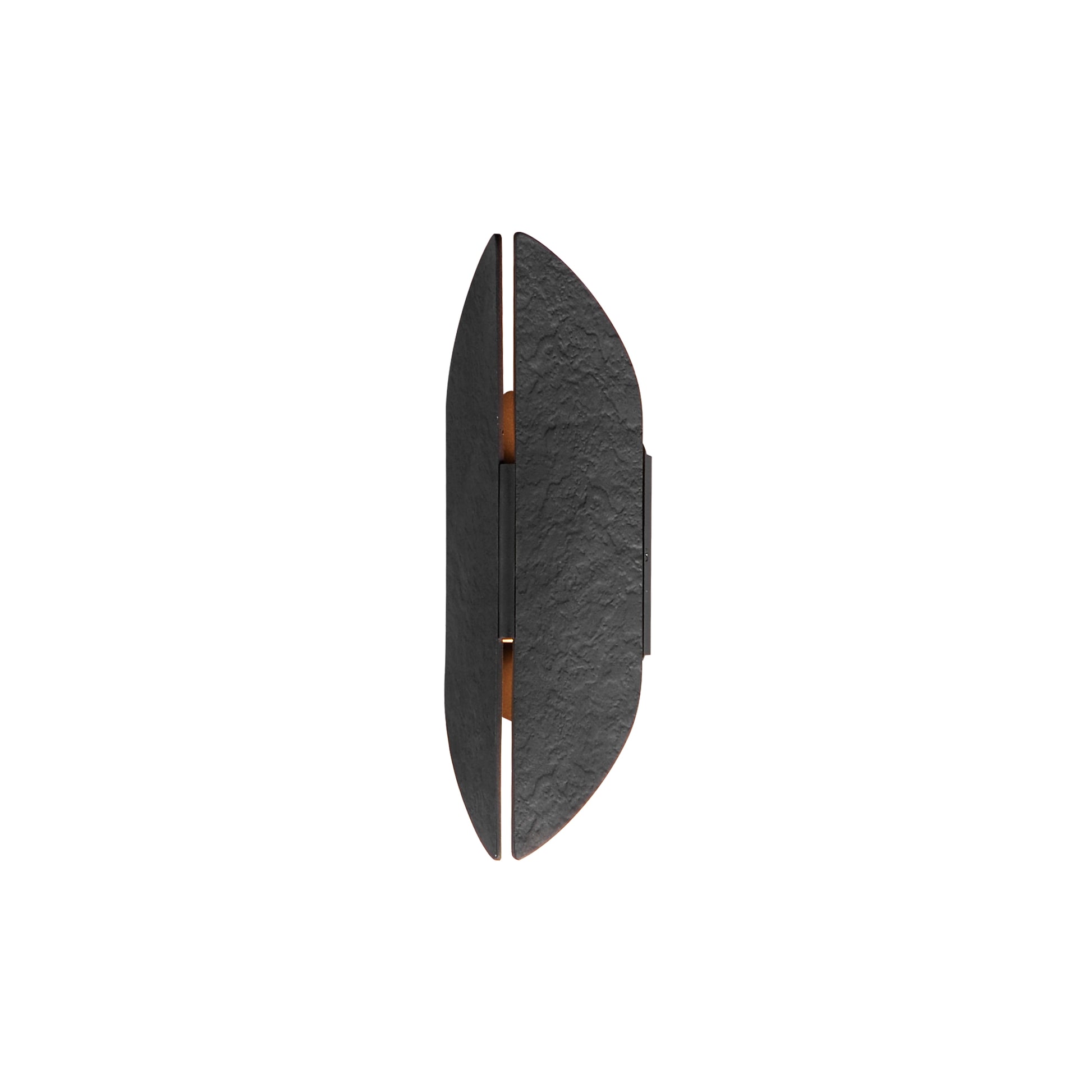 Tectonic 14" Outdoor LED Sconce Black/Antique Brass by ET2