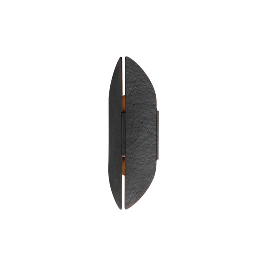 Tectonic 14" Outdoor LED Sconce Black/Antique Brass by ET2