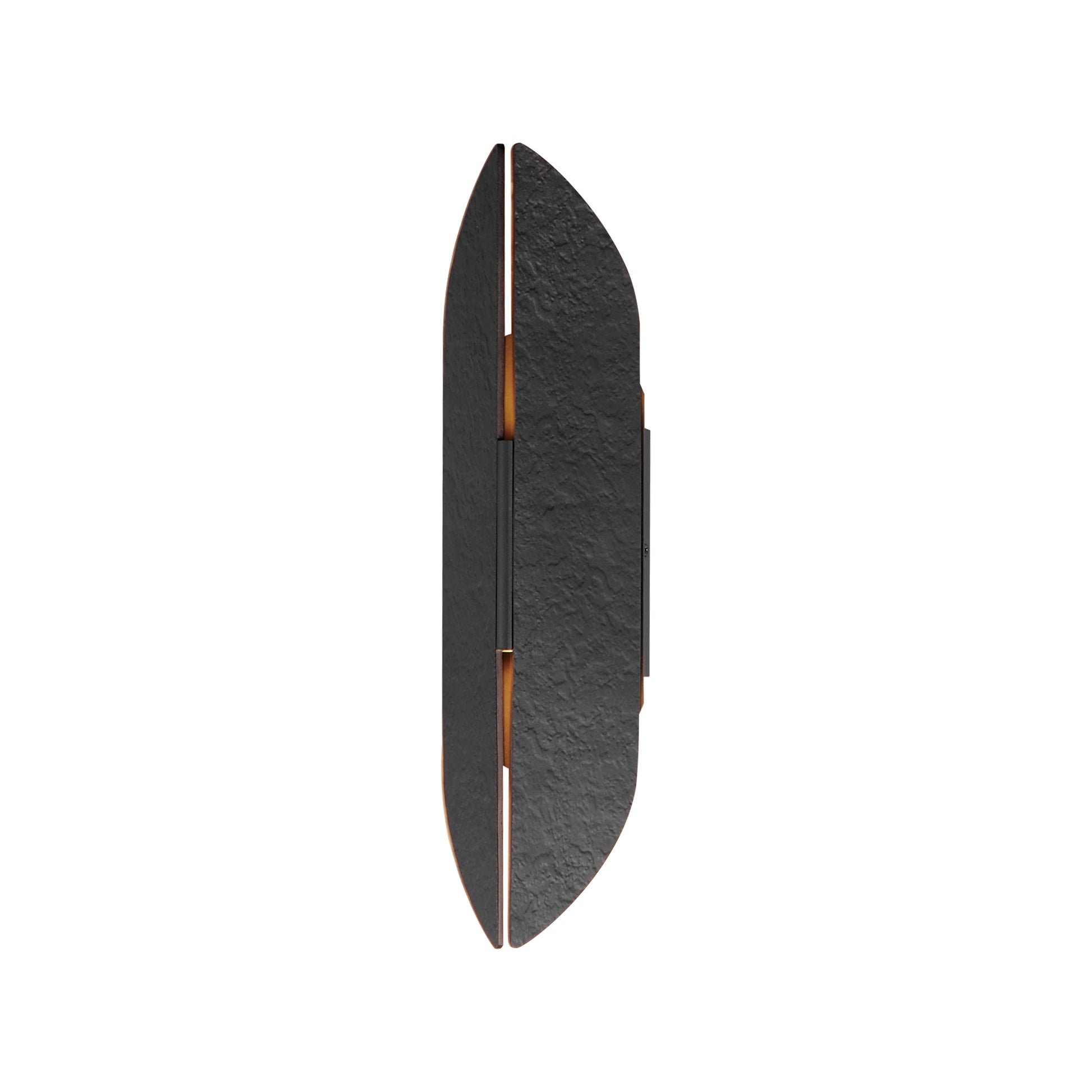 Tectonic 18" Outdoor LED Sconce Black/Antique Brass by ET2