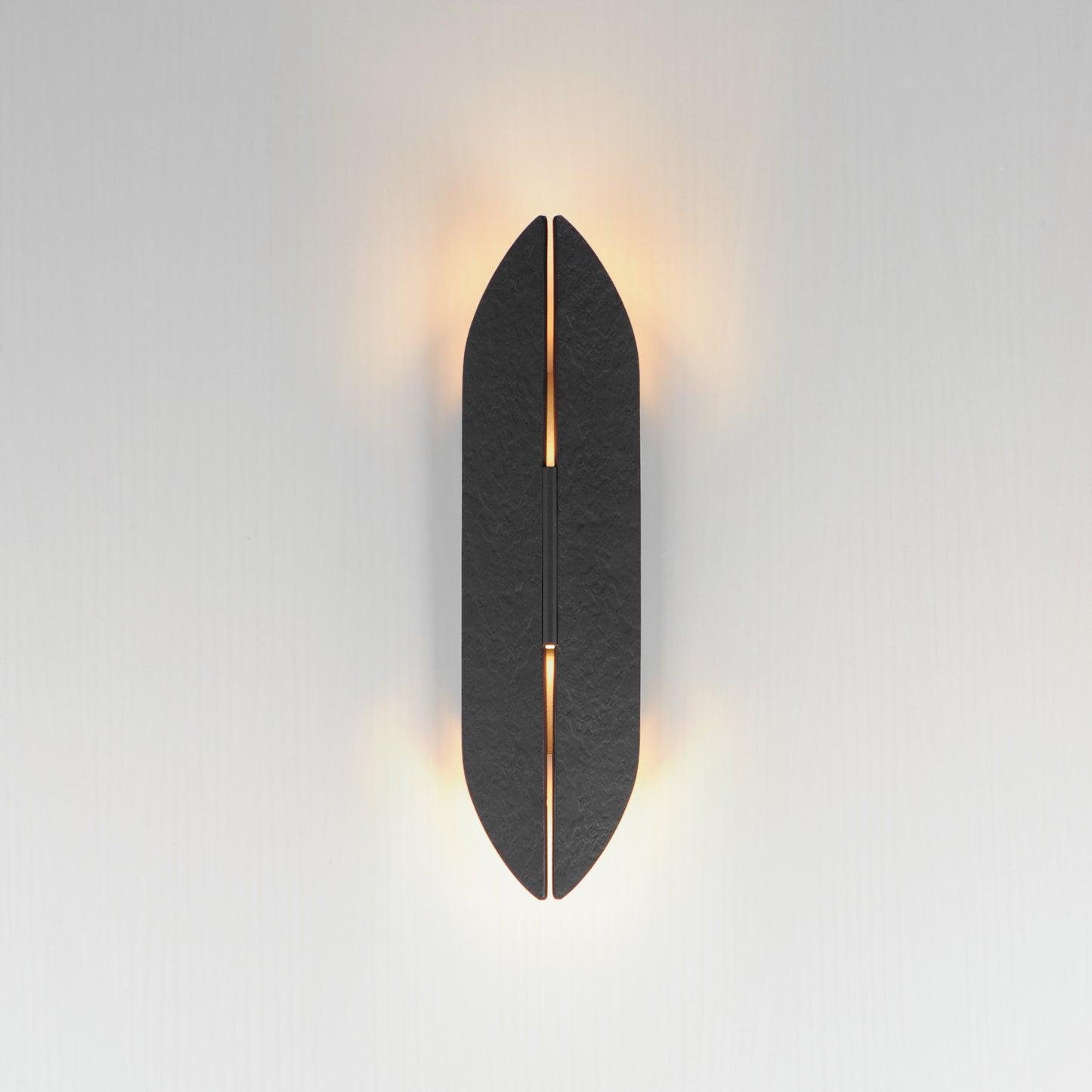 Tectonic 18" Outdoor LED Sconce Black/Antique Brass by ET2