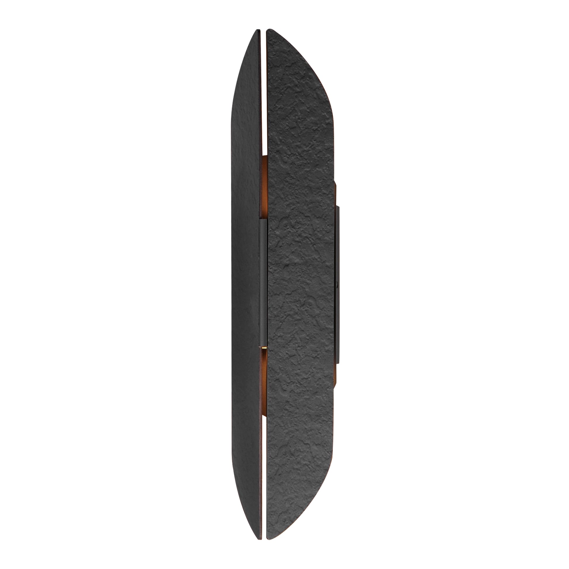 Tectonic 22" Outdoor LED Sconce Black/Antique Brass by ET2