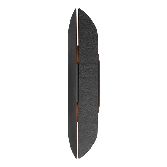 Tectonic 22" Outdoor LED Sconce Black/Antique Brass by ET2