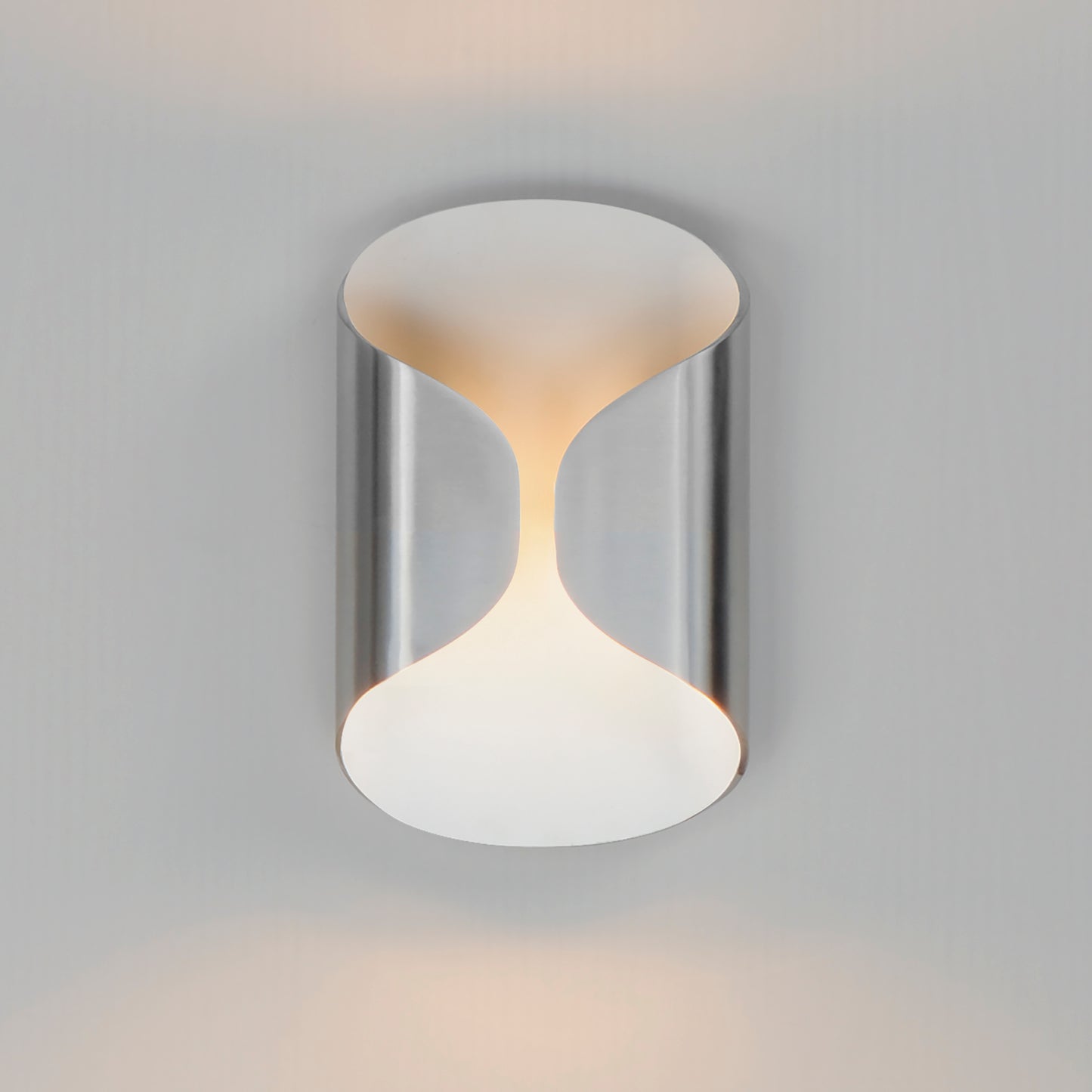 Folio 10" LED Outdoor Wall Sconce Satin Aluminum/White by ET2