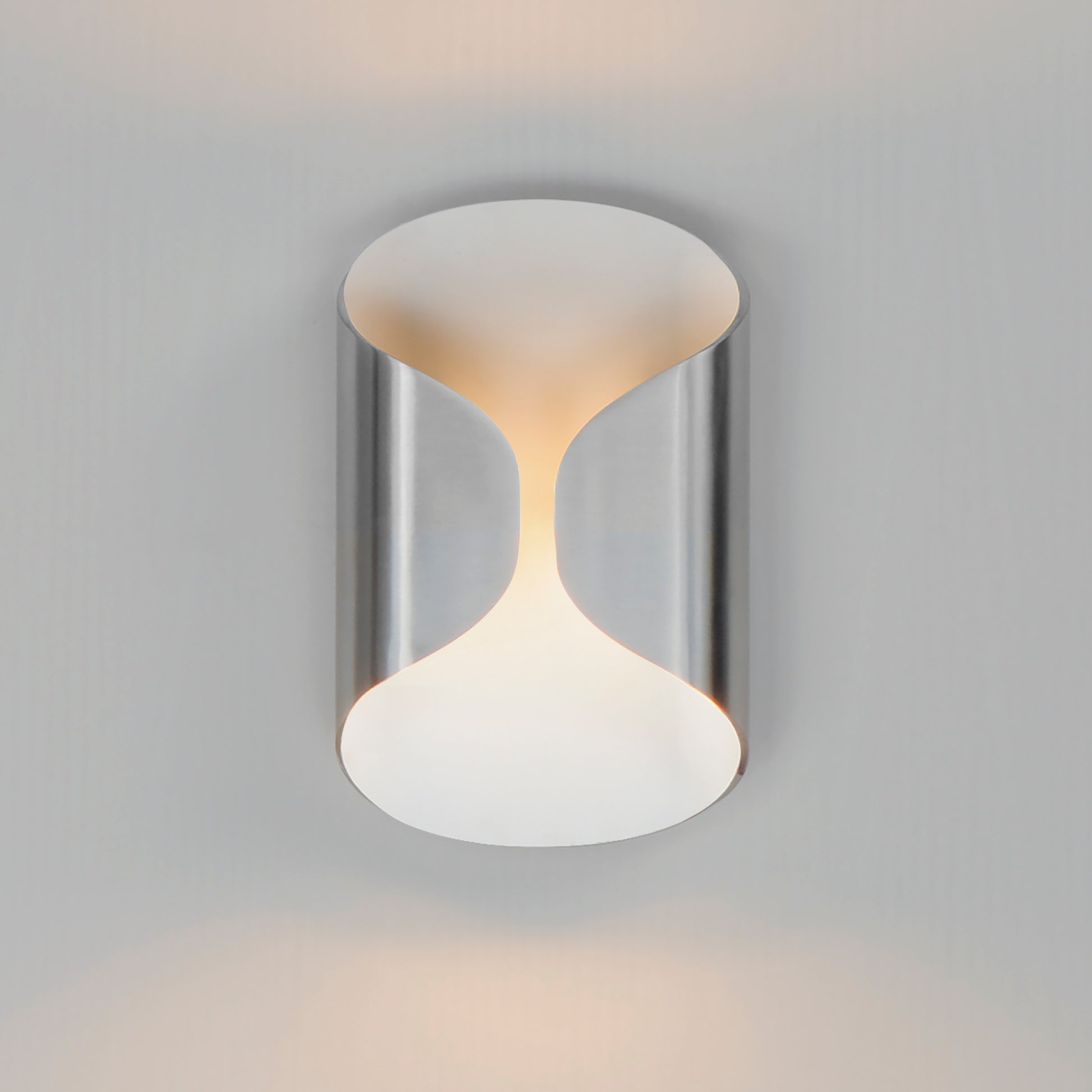 Folio 10" LED Outdoor Wall Sconce Satin Aluminum/White by ET2
