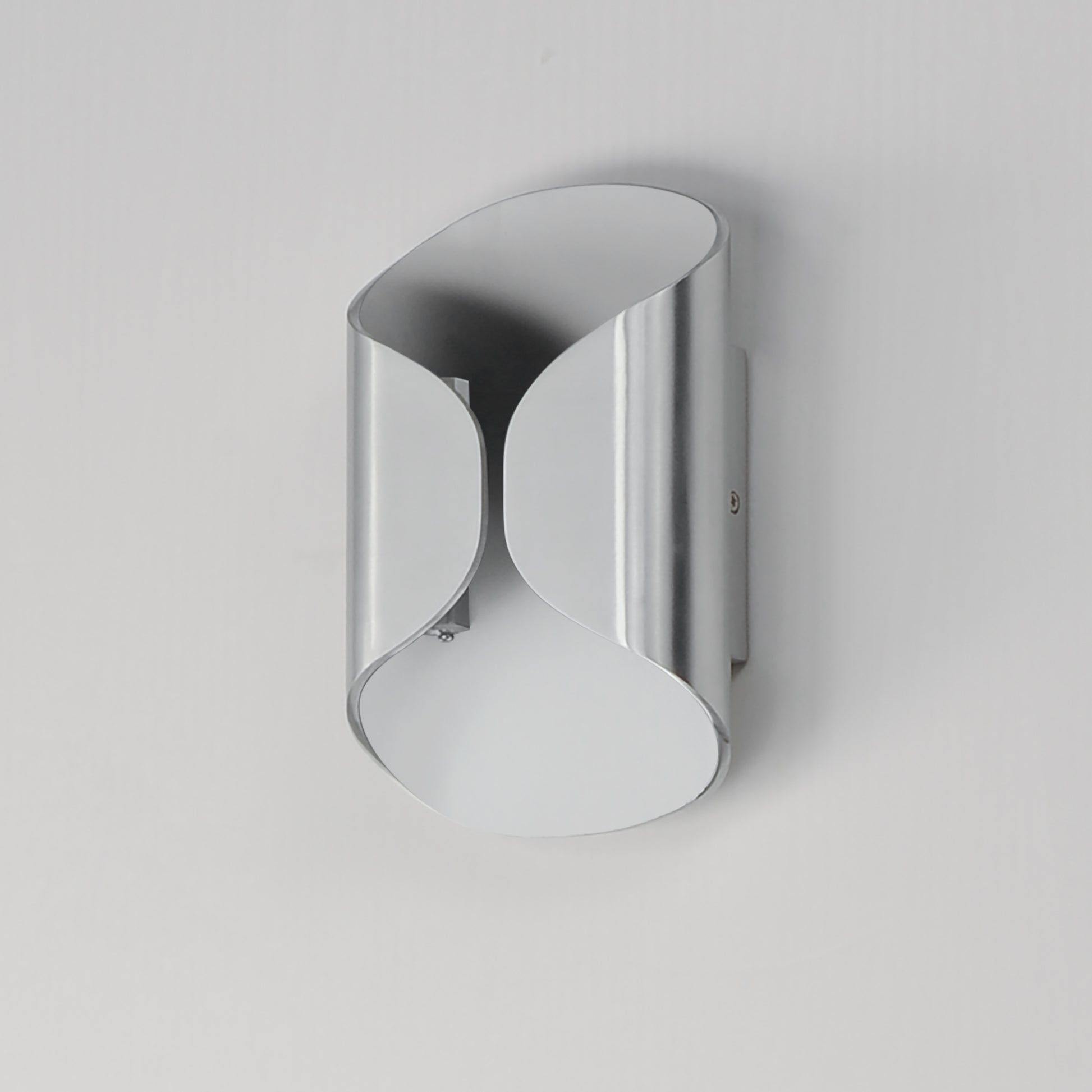 Folio 10" LED Outdoor Wall Sconce Satin Aluminum/White by ET2