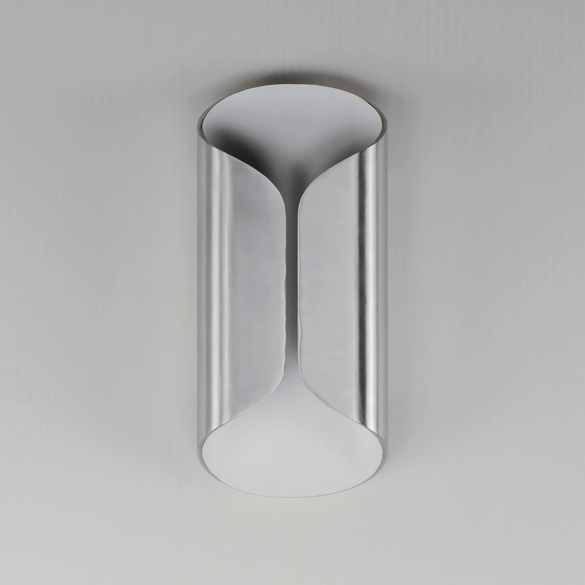 Folio 14" LED Outdoor Wall Sconce Satin Aluminum/White by ET2