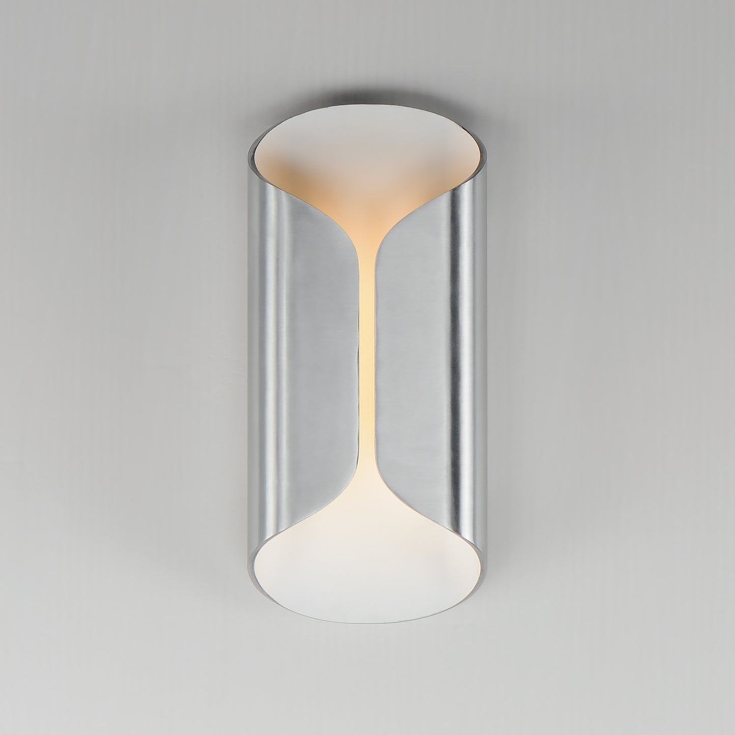Folio 14" LED Outdoor Wall Sconce Satin Aluminum/White by ET2