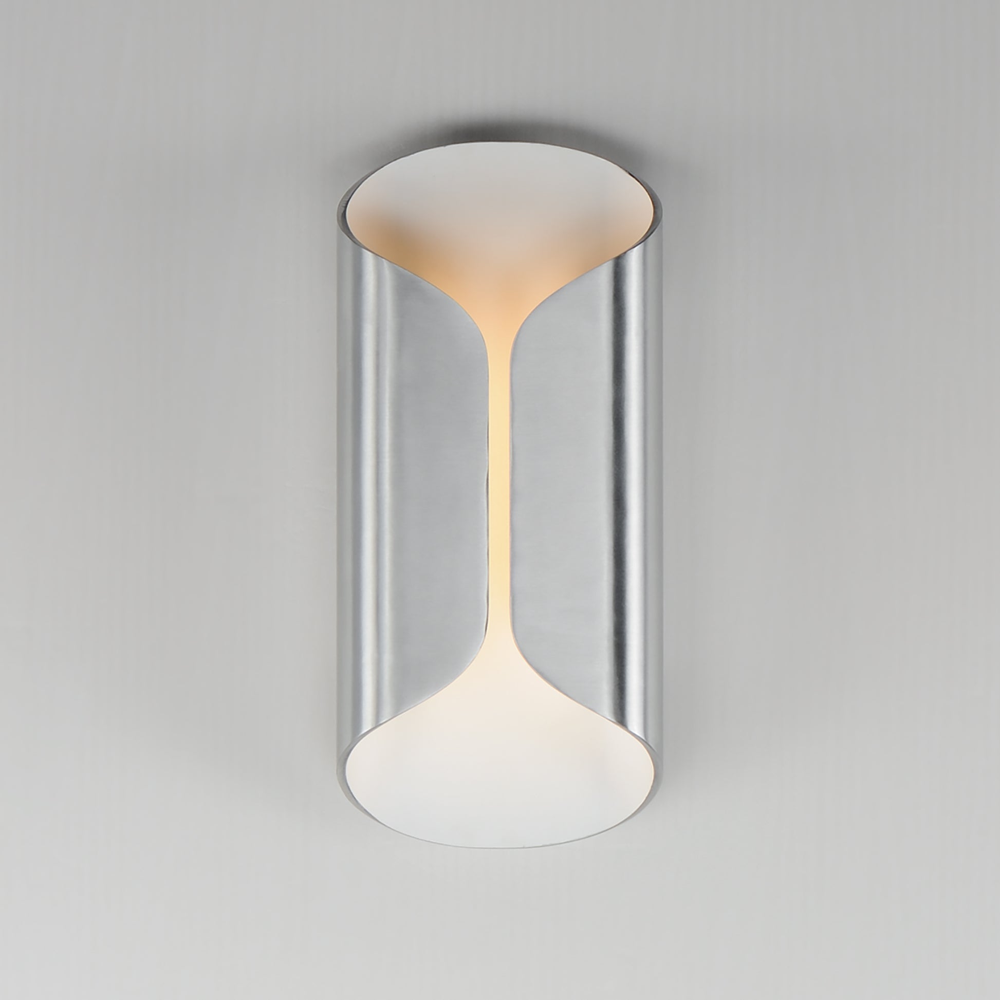 Folio 14" LED Outdoor Wall Sconce Satin Aluminum/White by ET2