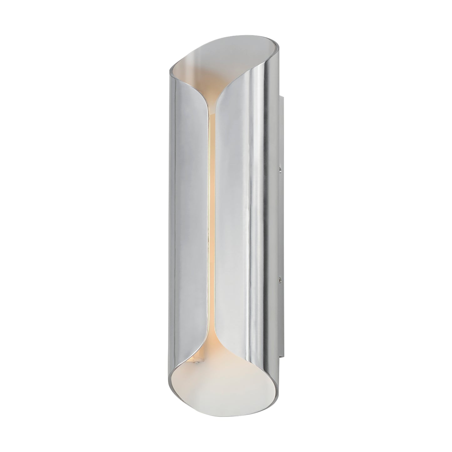 Folio 20" LED Outdoor Wall Sconce Satin Aluminum/White by ET2