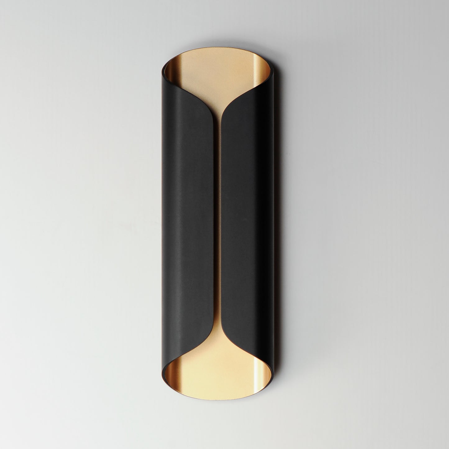 Folio 20" LED Outdoor Wall Sconce Black/Gold by ET2