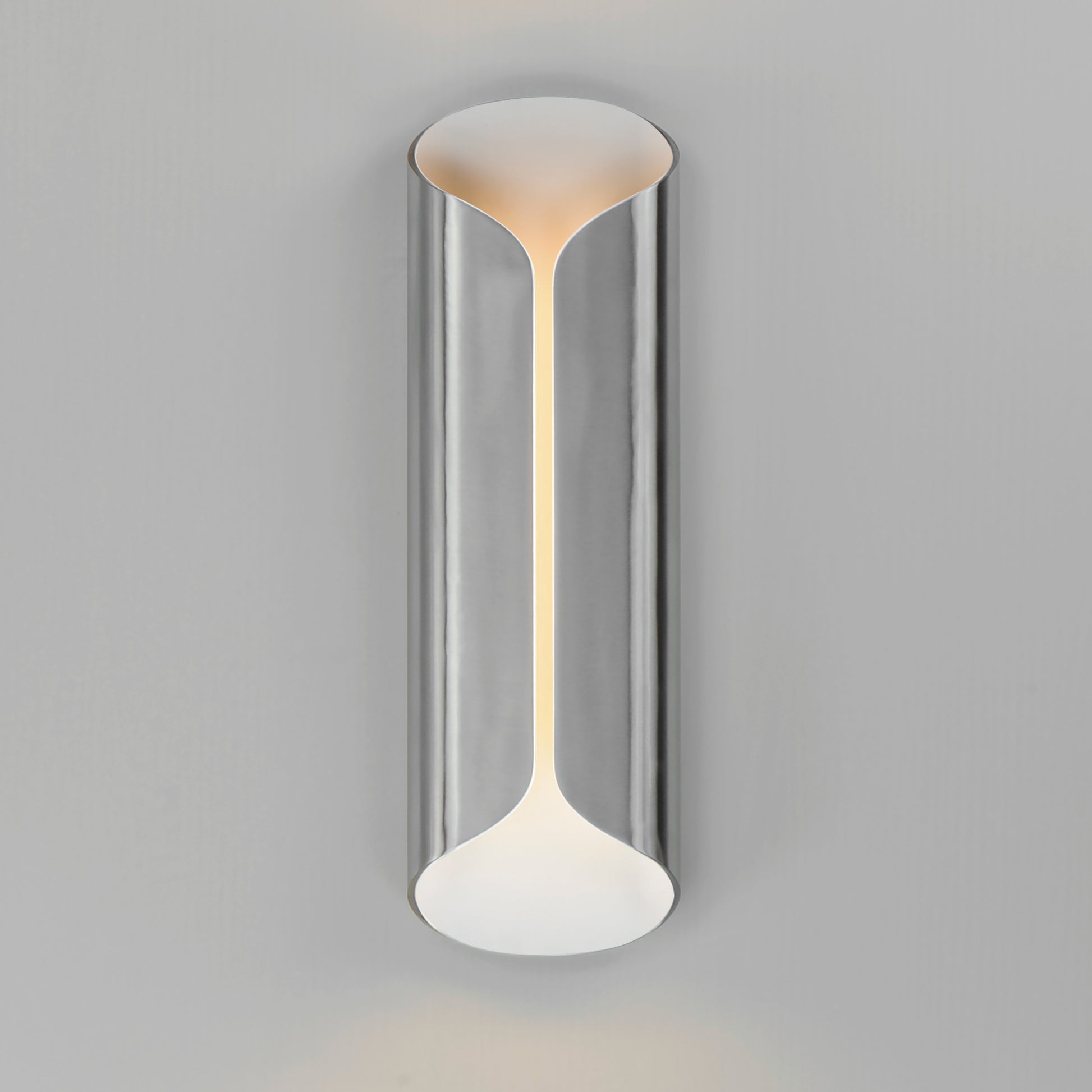 Folio 20" LED Outdoor Wall Sconce Satin Aluminum/White by ET2