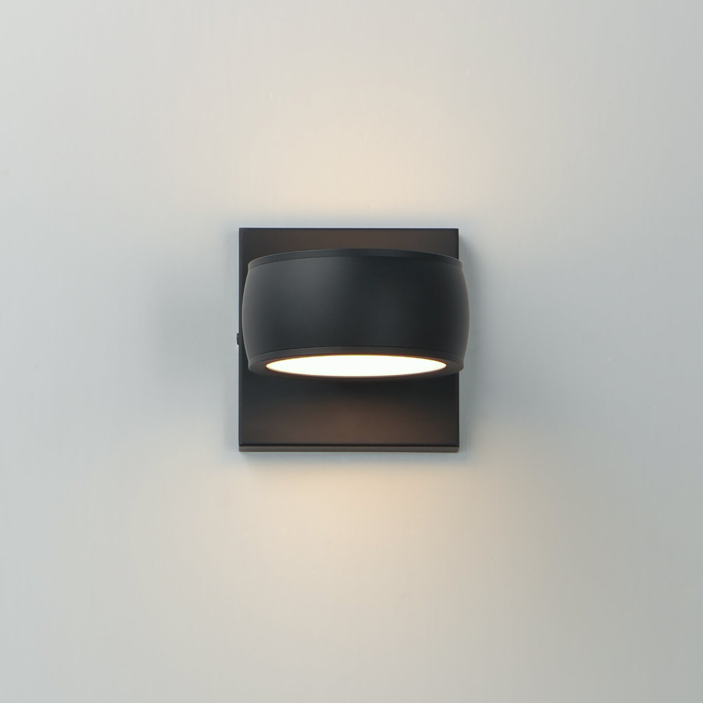 Modular 2-Light LED Outdoor Wall Sconce Black by ET2