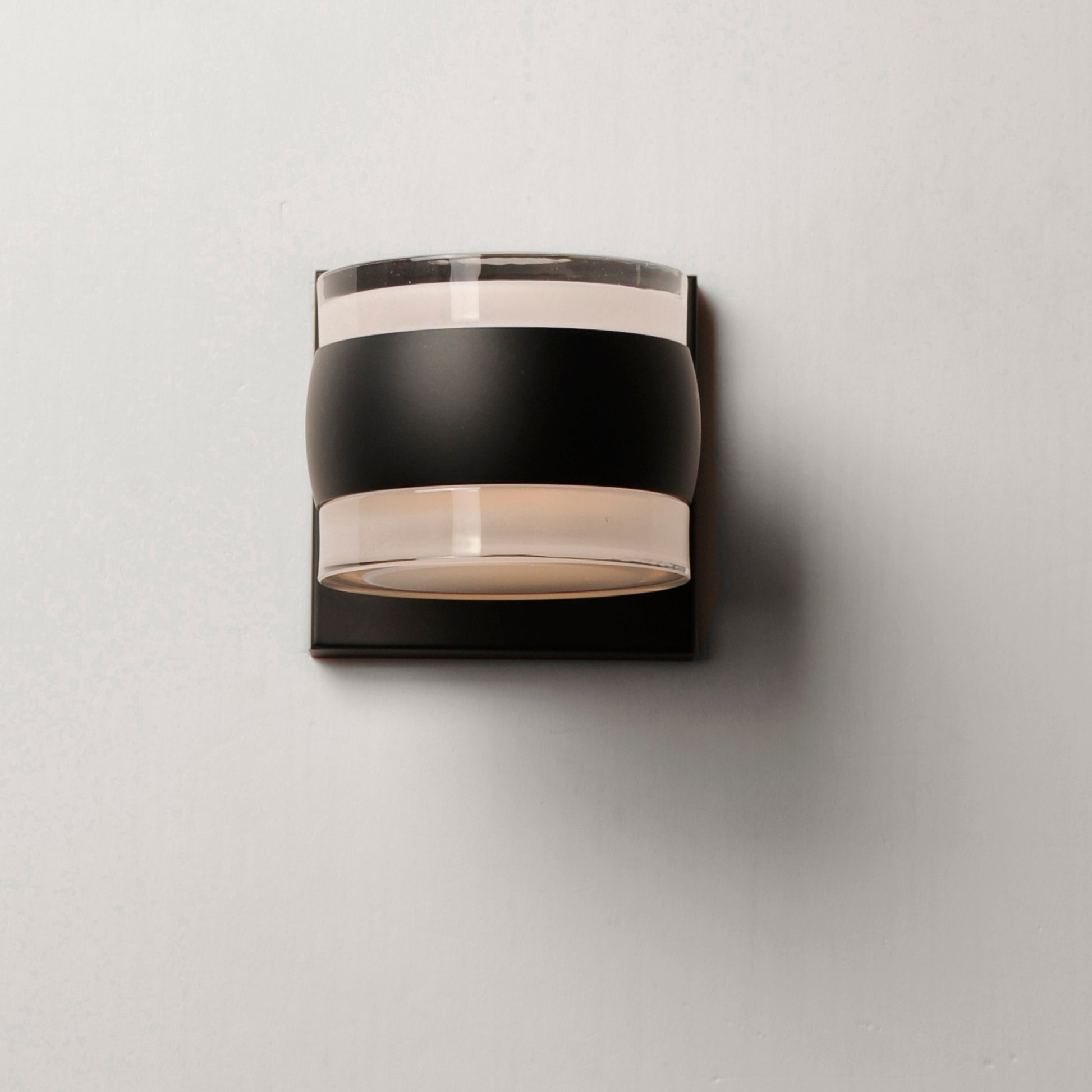 Modular Can 2-Light LED Sconce Black by ET2