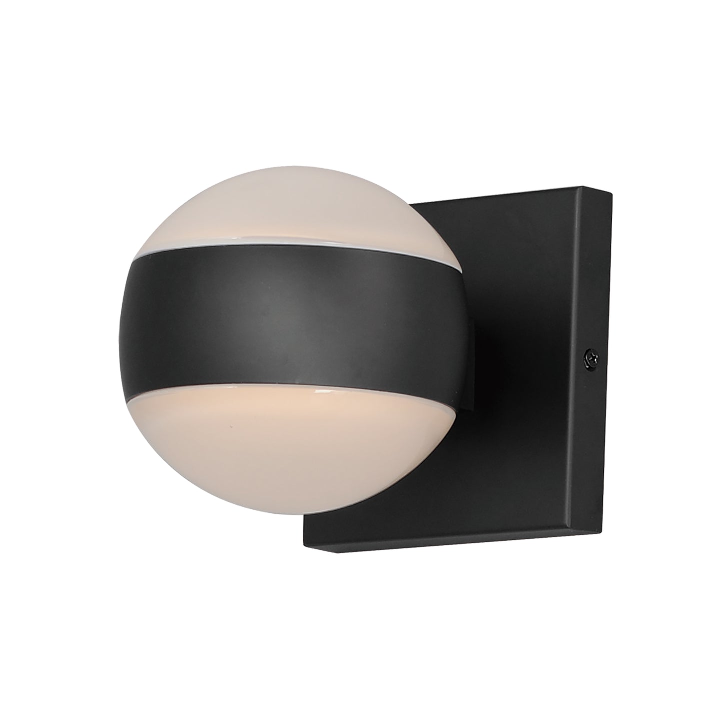 Modular Globe 2-Light LED Sconce Black by ET2