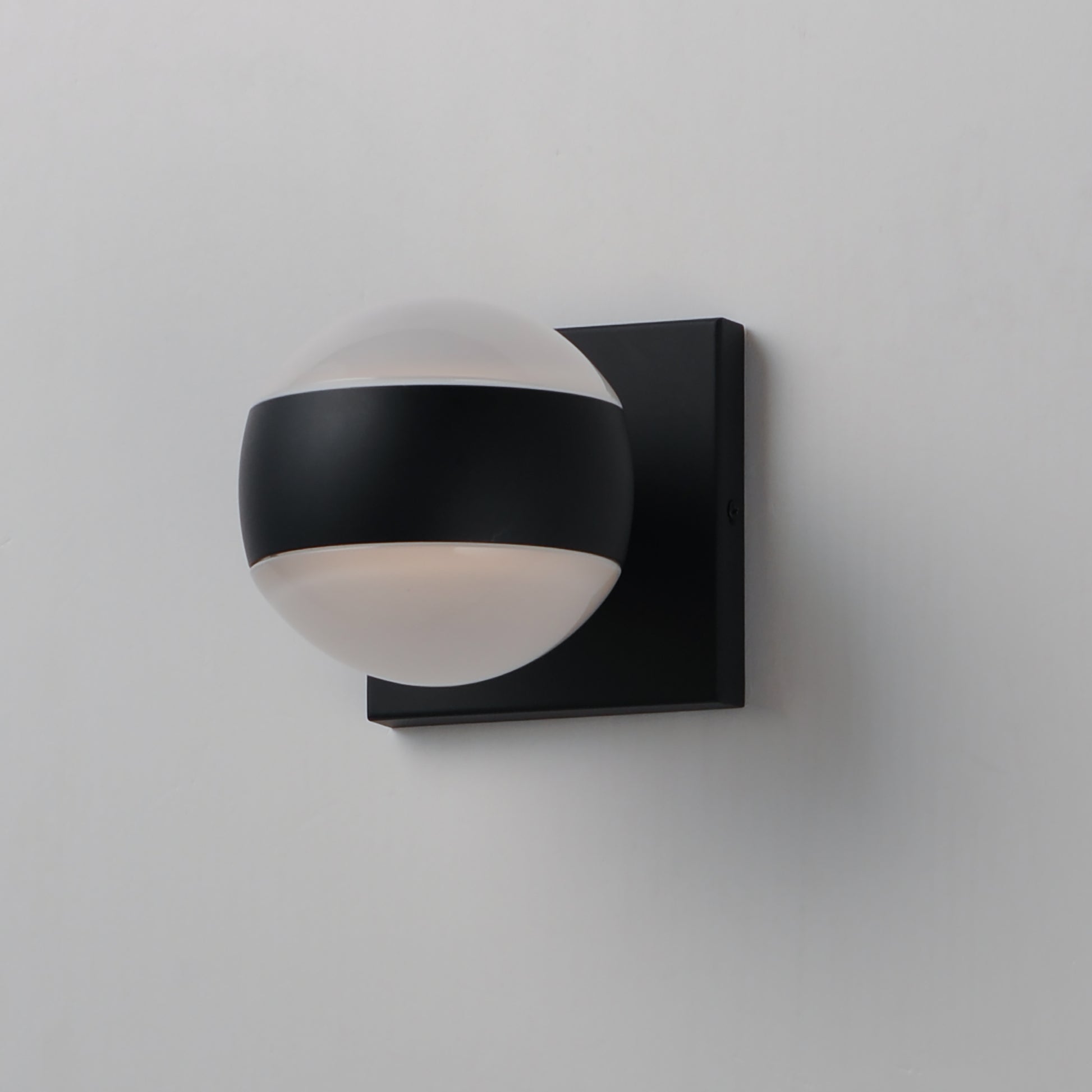 Modular Globe 2-Light LED Sconce Black by ET2