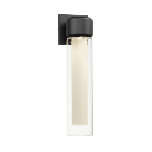 Dram Medium LED Outdoor Sconce Black by ET2