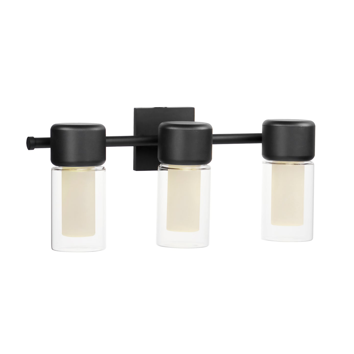 Dram 3-Light LED Bath Sconce Black by ET2