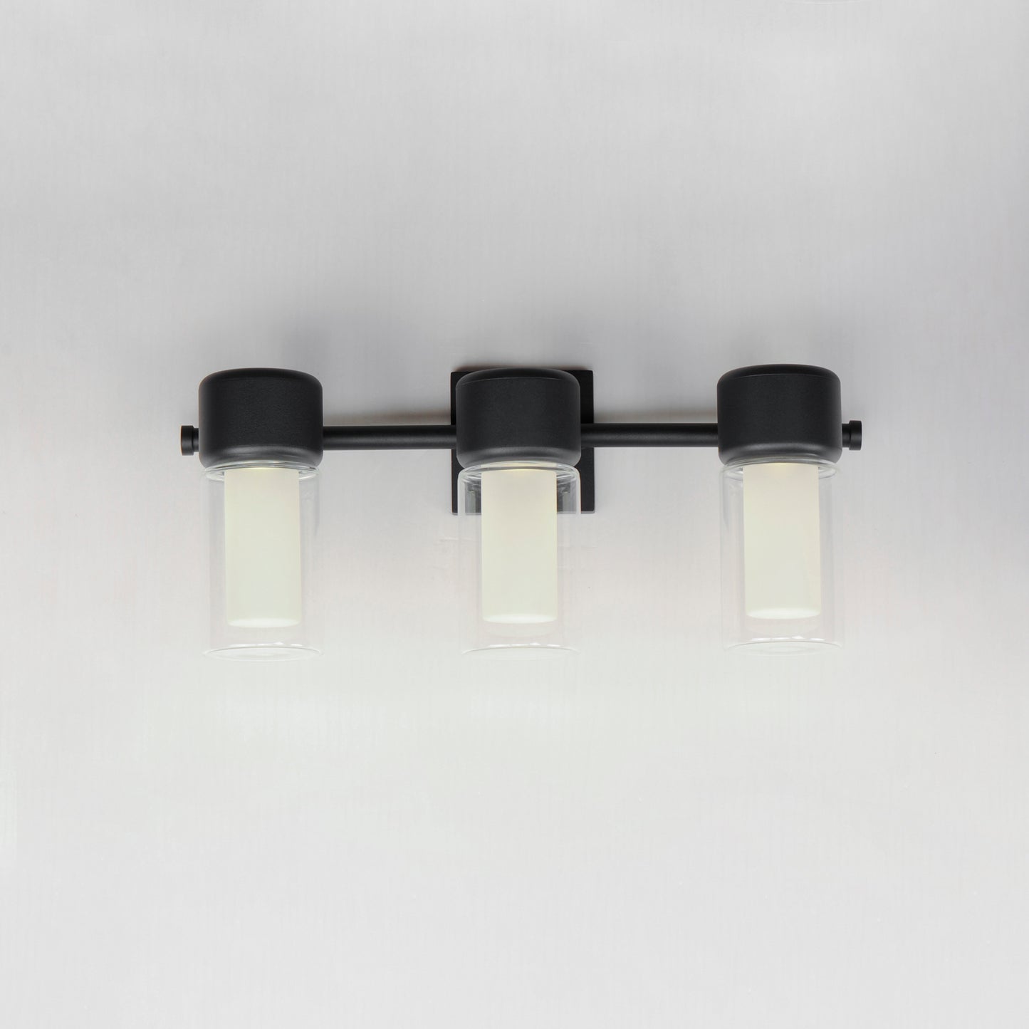 Dram 3-Light LED Bath Sconce Black by ET2