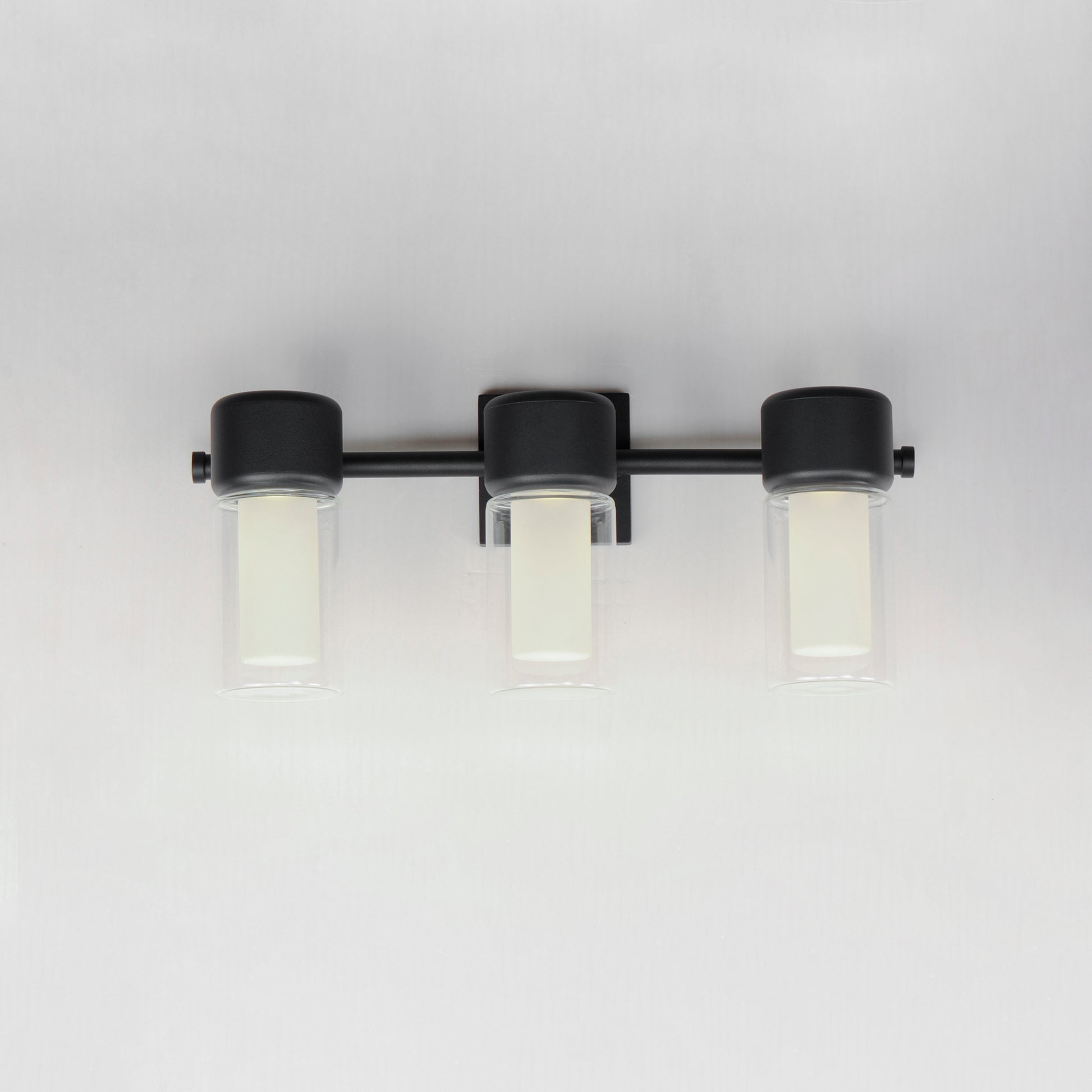 Dram 3-Light LED Bath Sconce Black by ET2