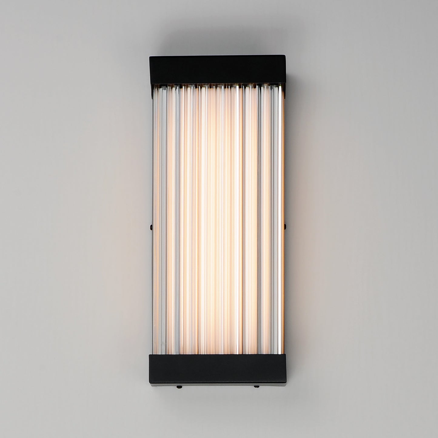 Acropolis 14" LED Outdoor Sconce Black by ET2