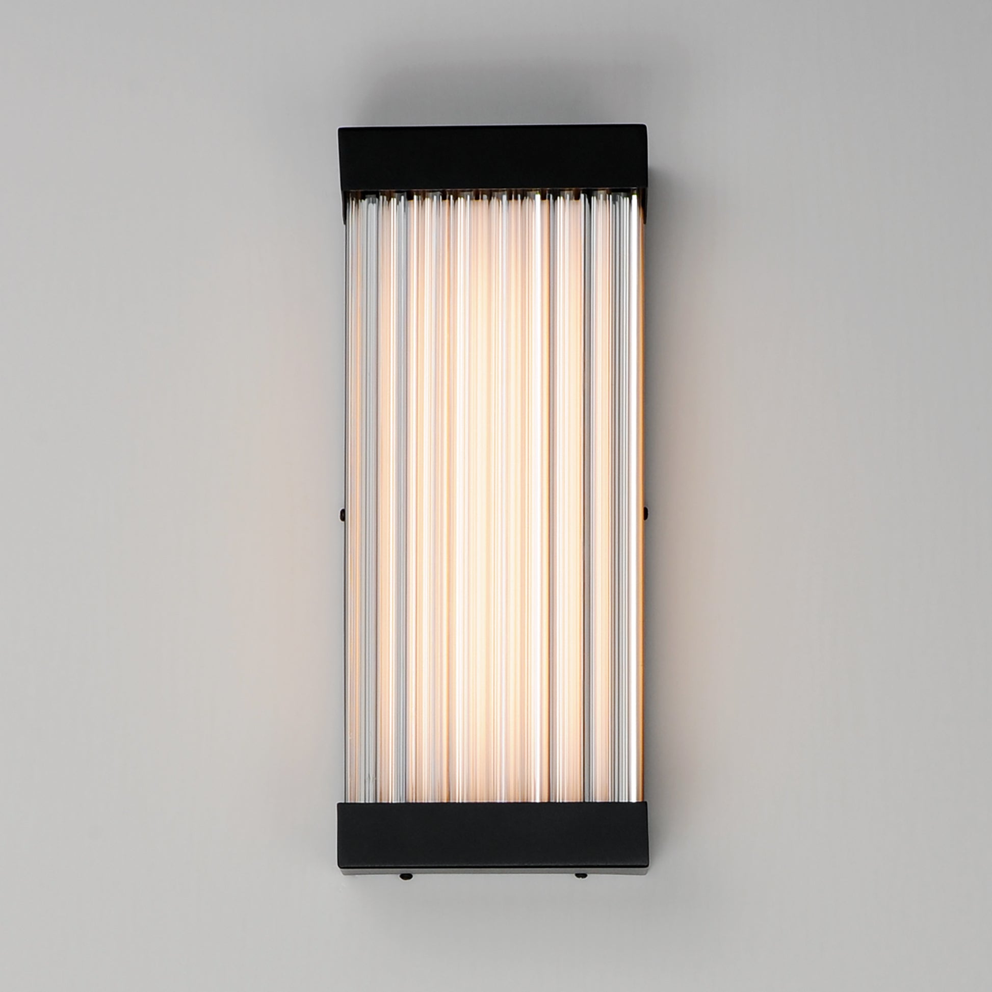 Acropolis 14" LED Outdoor Sconce Black by ET2