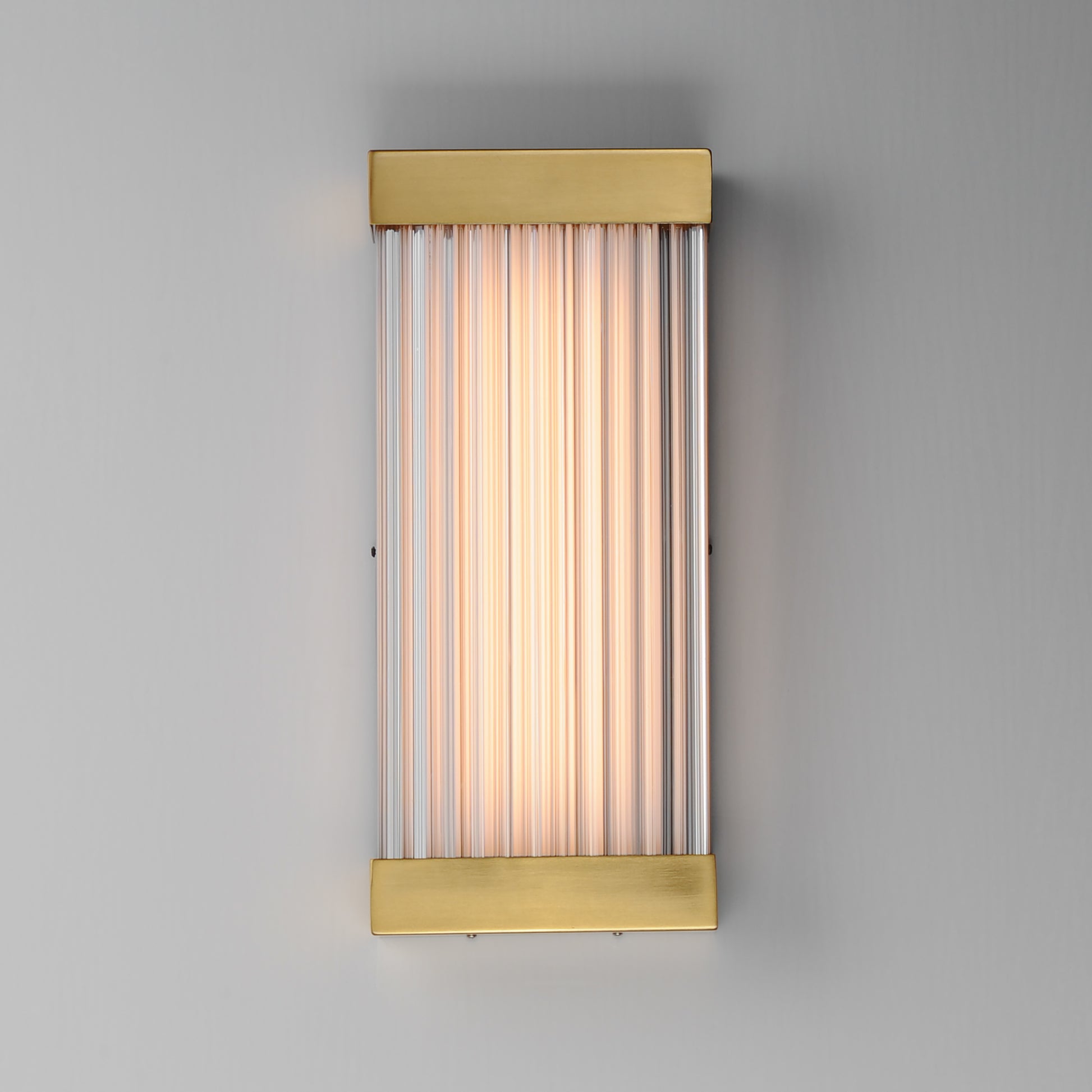 Acropolis 18" LED Outdoor Sconce Natural Aged Brass by ET2