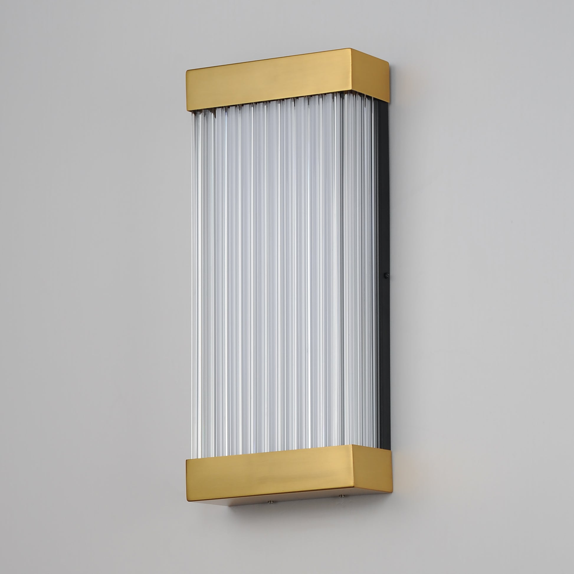 Acropolis 18" LED Outdoor Sconce Natural Aged Brass by ET2