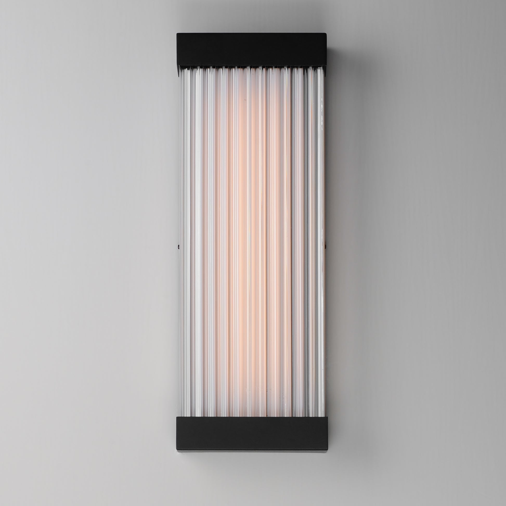 Acropolis 22" LED Outdoor Sconce Black by ET2