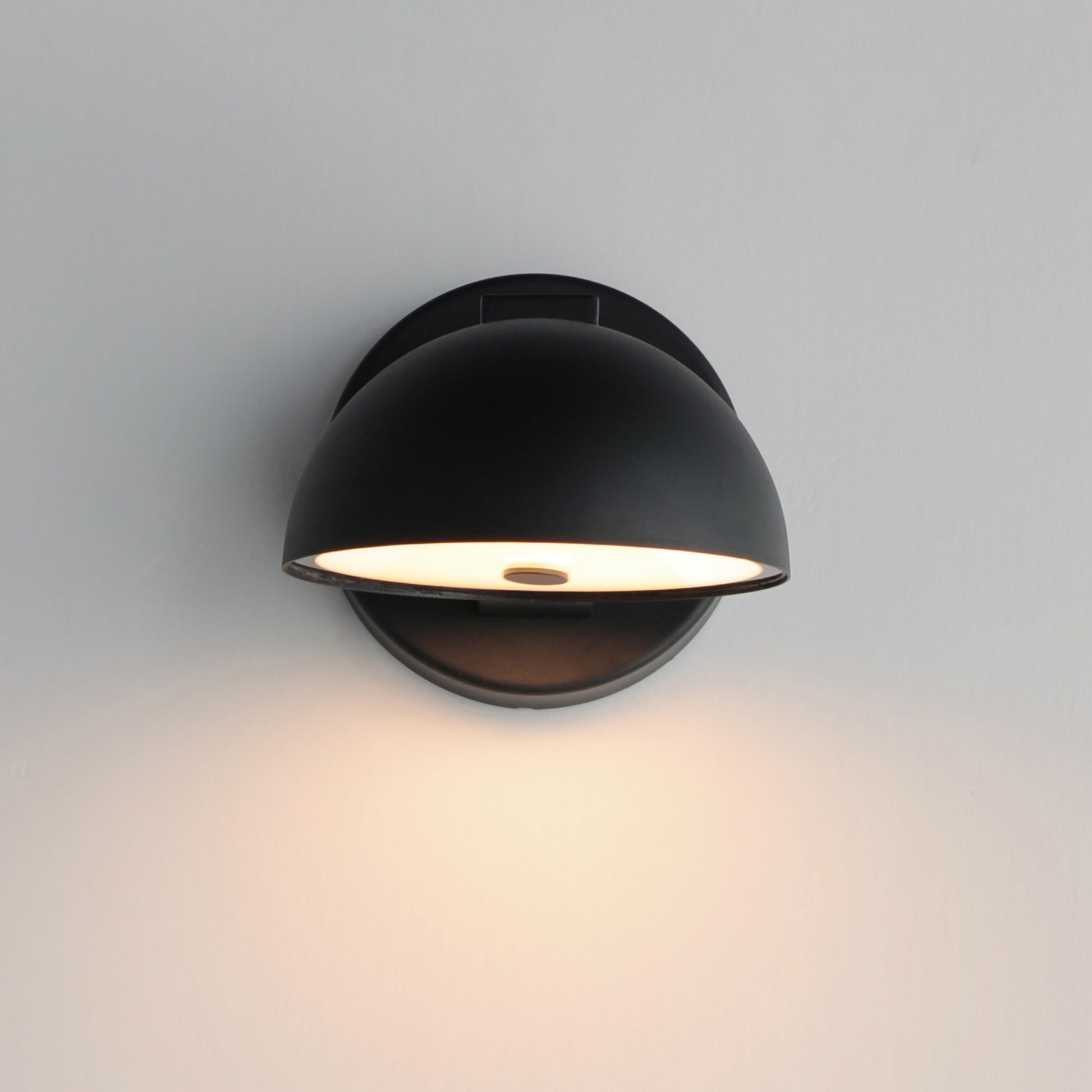 Cauldron 6" LED Outdoor Wall Sconce Black by ET2